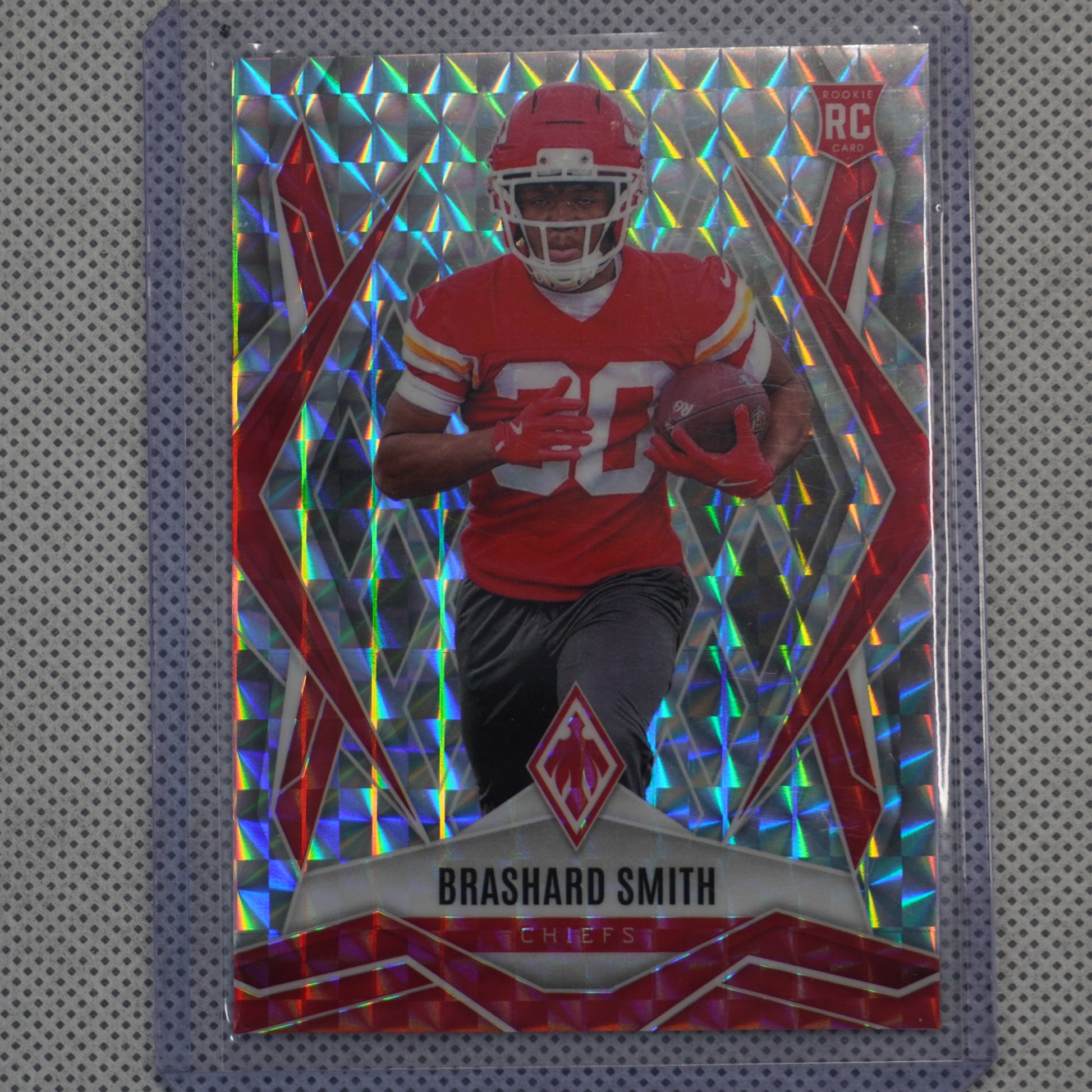 2025 Panini Phoenix #242 Brashard Smith Silver Pyramids Prizm Kansas City Chiefs RC