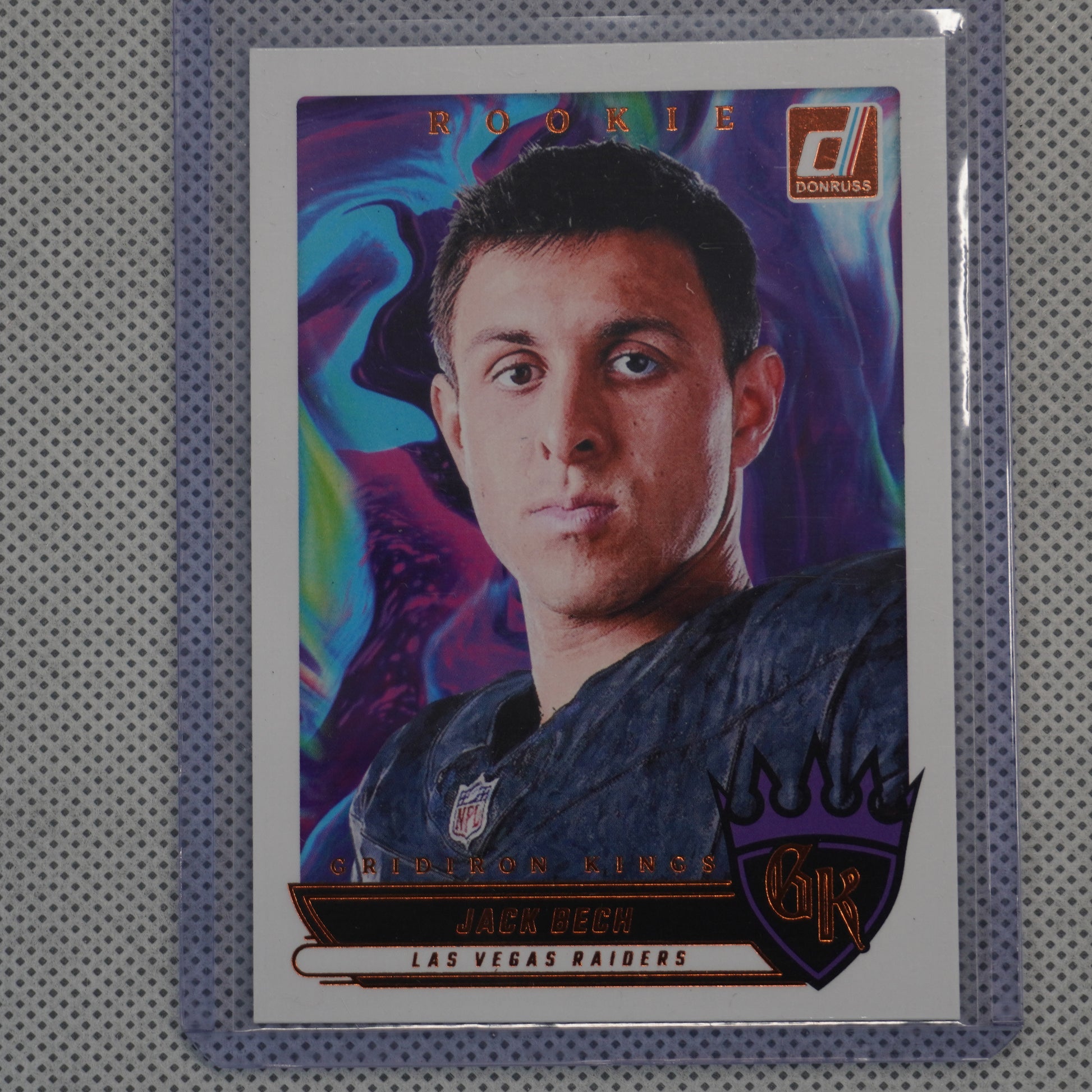 2025 Donruss #RGK-JBH Jack Bech Rookie Gridiron Kings Las Vegas Raiders