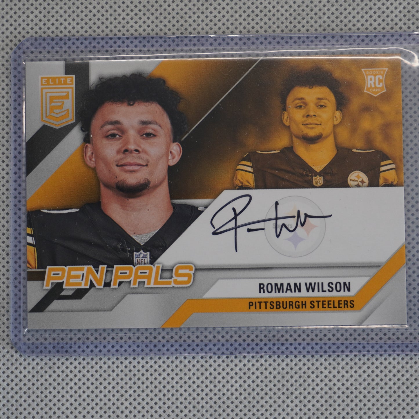 2024 Donruss Elite #PAL-RWI Roman Wilson Pen Pals Pittsburgh Steelers AU