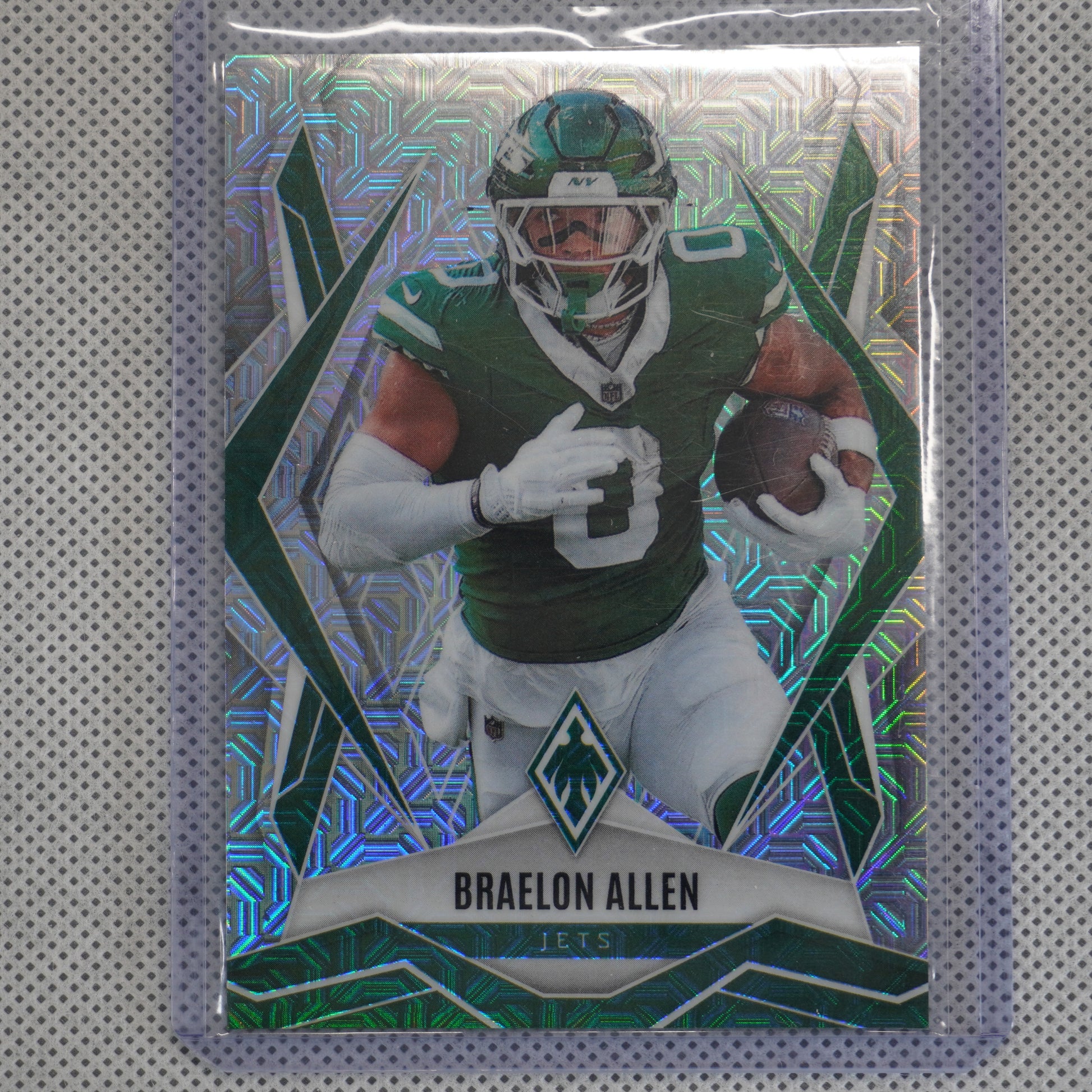 2025 Panini Phoenix #17 Braelon Allen Silver Mojo Prizm New York Jets