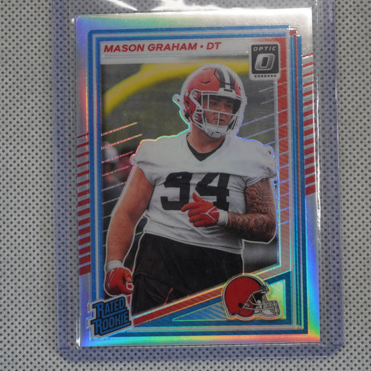 2025 Donruss Optic #206 Mason Graham Holo Cleveland Browns RC