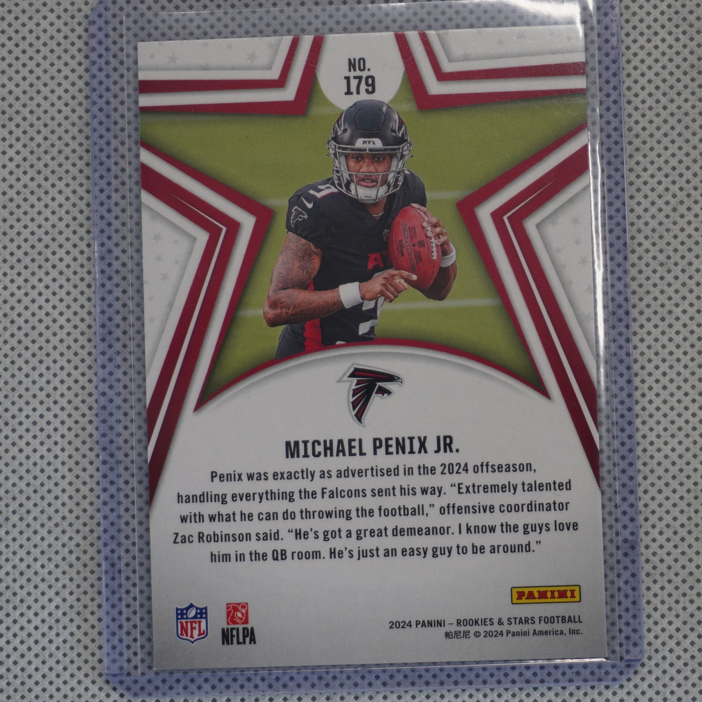 2024 Panini Rookies & Stars #179 Michael Penix Jr. Atlanta Falcons RC