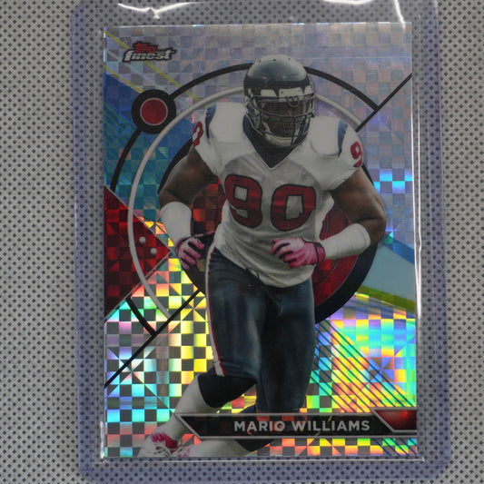 2023 Topps Composite #193 Mario Williams Finest Checkerboard Refractor Houston Texans
