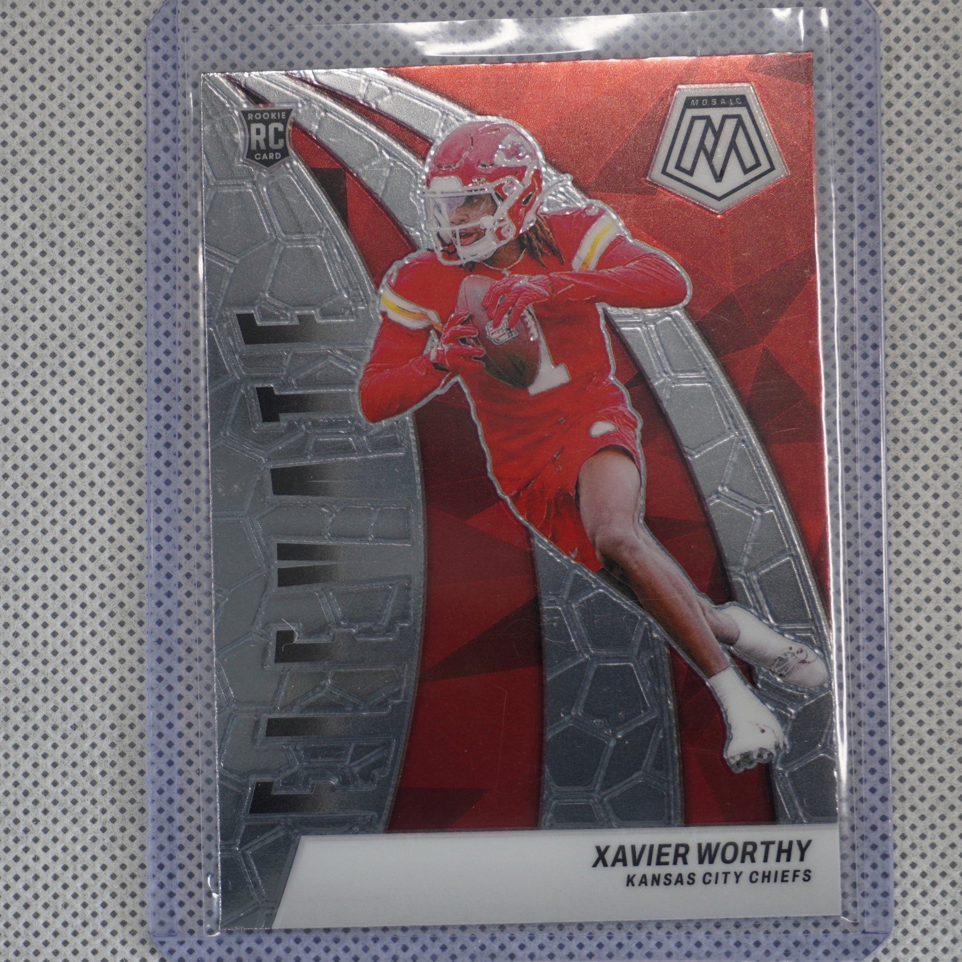 2024 Panini Mosaic #7 Xavier Worthy Elevate Kansas City Chiefs