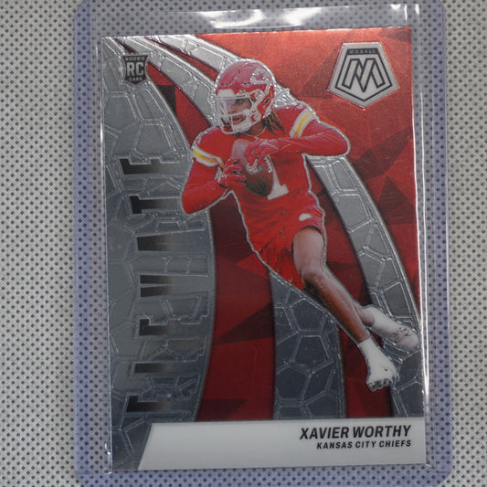 2024 Panini Mosaic #7 Xavier Worthy Elevate Kansas City Chiefs