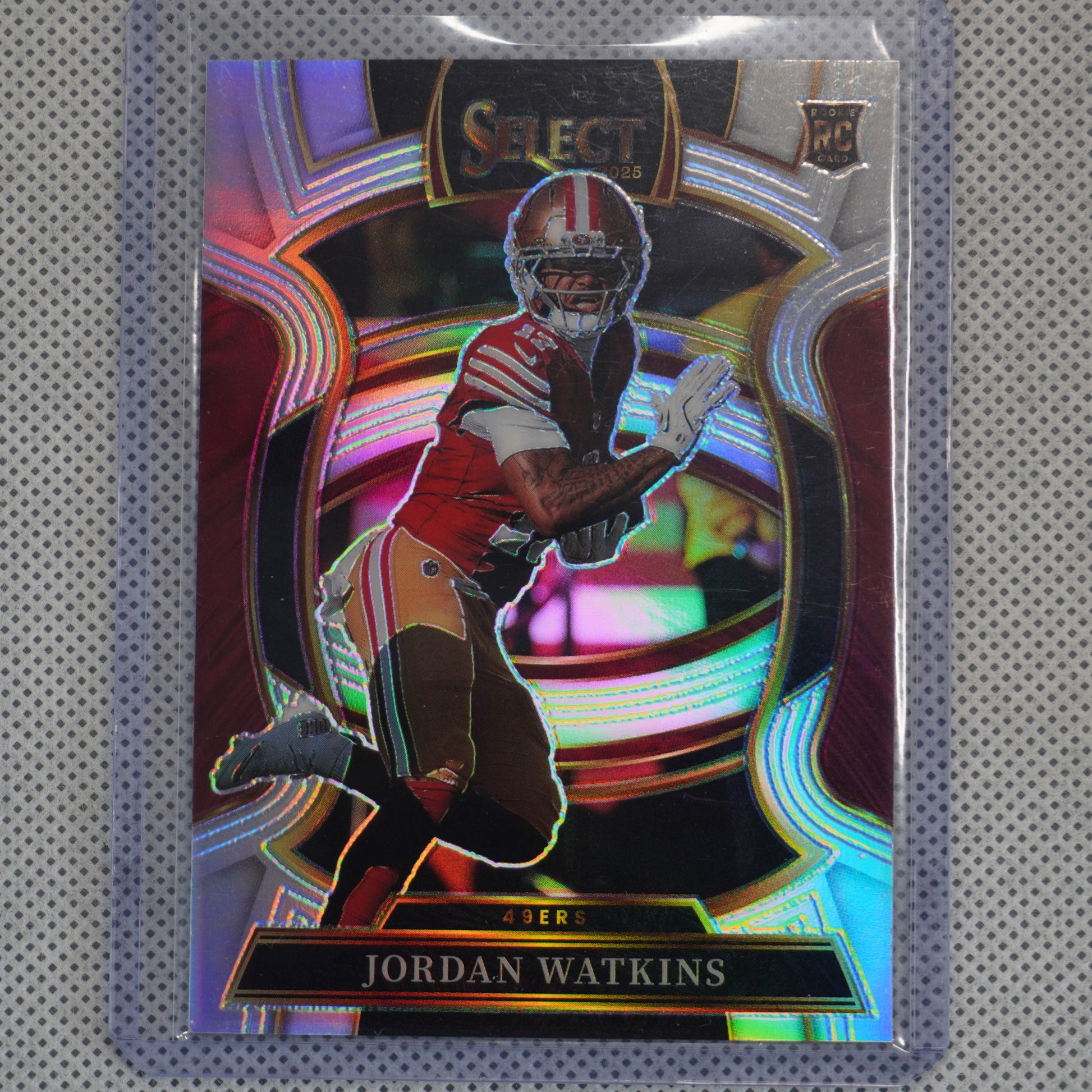 2025 Panini Select #18 Jordan Watkins Silver Prizm San Francisco 49ers RC