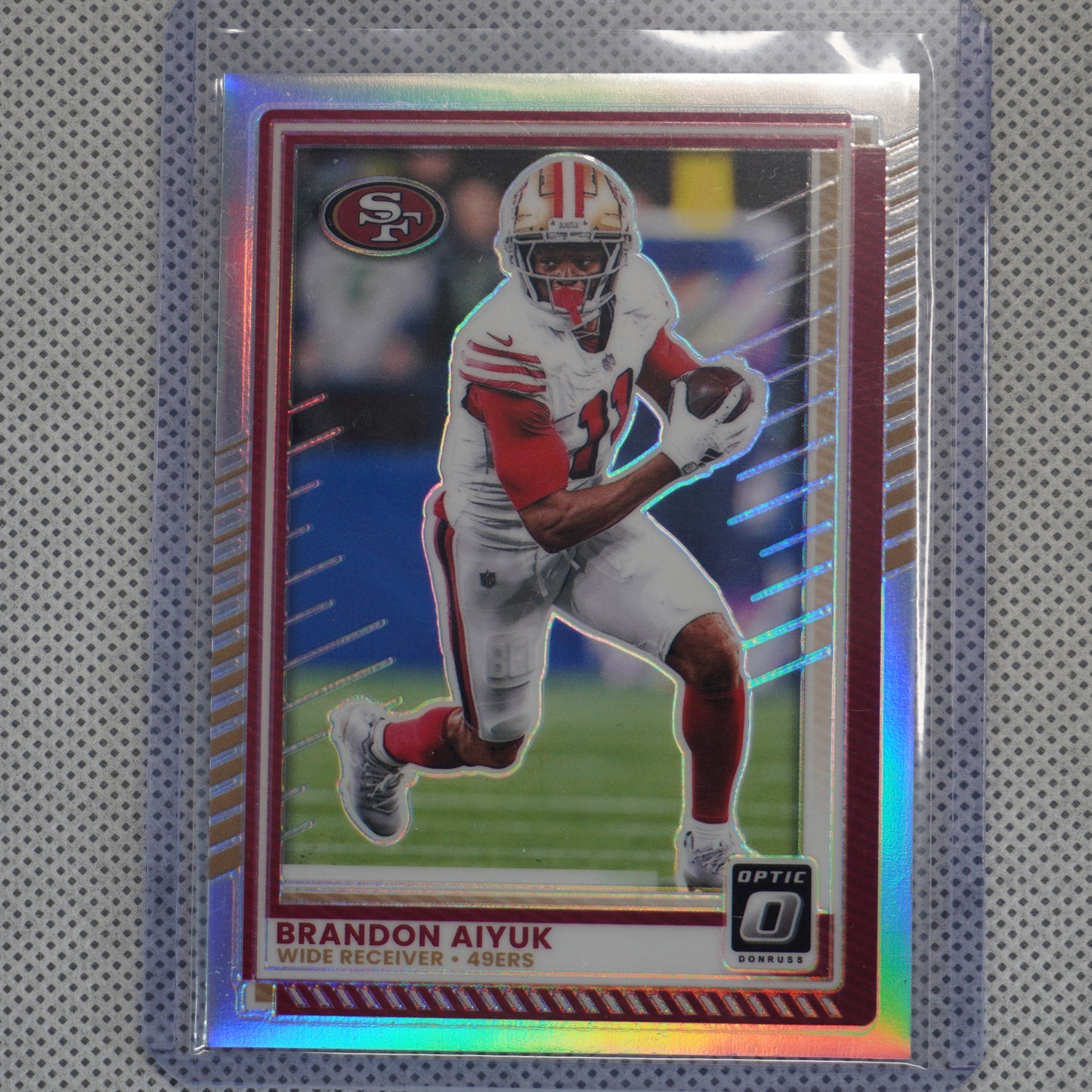 2025 Donruss Optic #168 Brandon Aiyuk Holo San Francisco 49ers