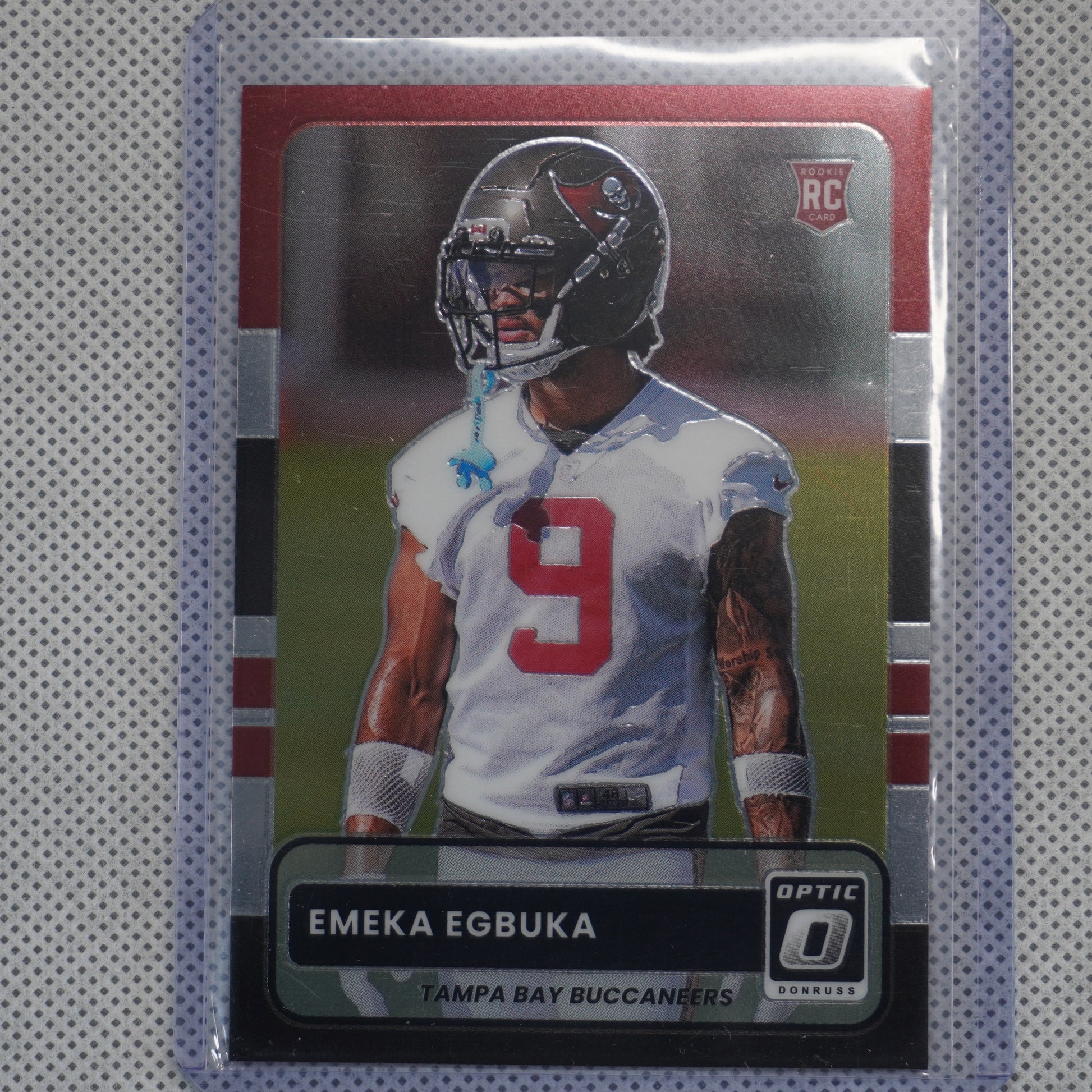 2025 Donruss Optic #16 Emeka Egbuka 2015 Retro Tampa Bay Buccaneers