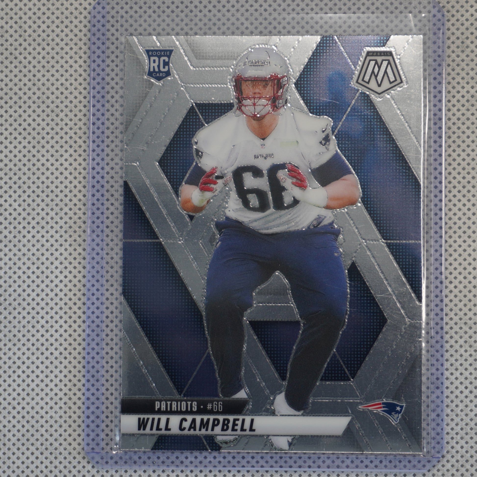 2025 Panini Mosaic #378 Will Campbell New England Patriots RC