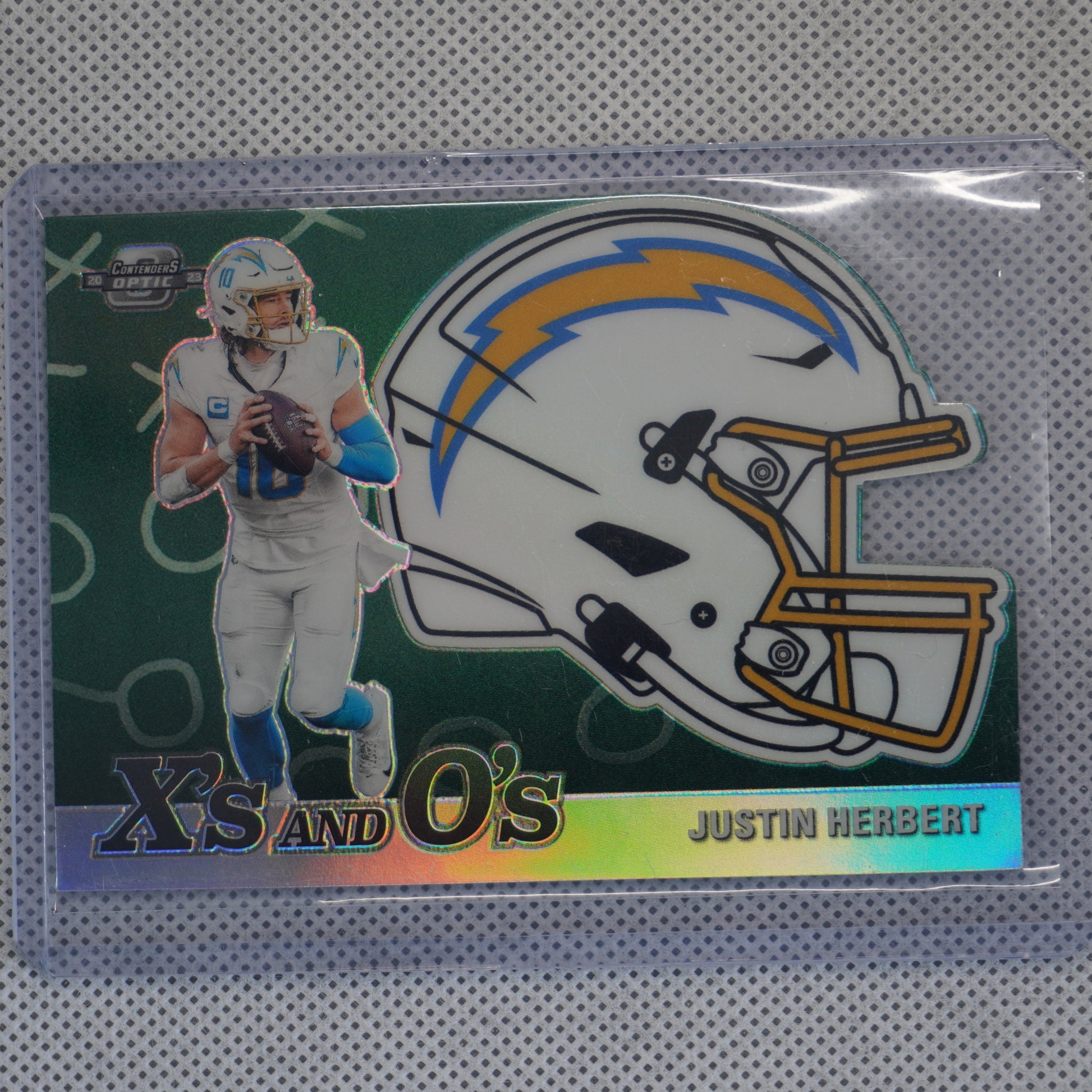 2023 Panini Contenders Optic #XO-13 Justin Herbert X's and O's Los Angeles Chargers