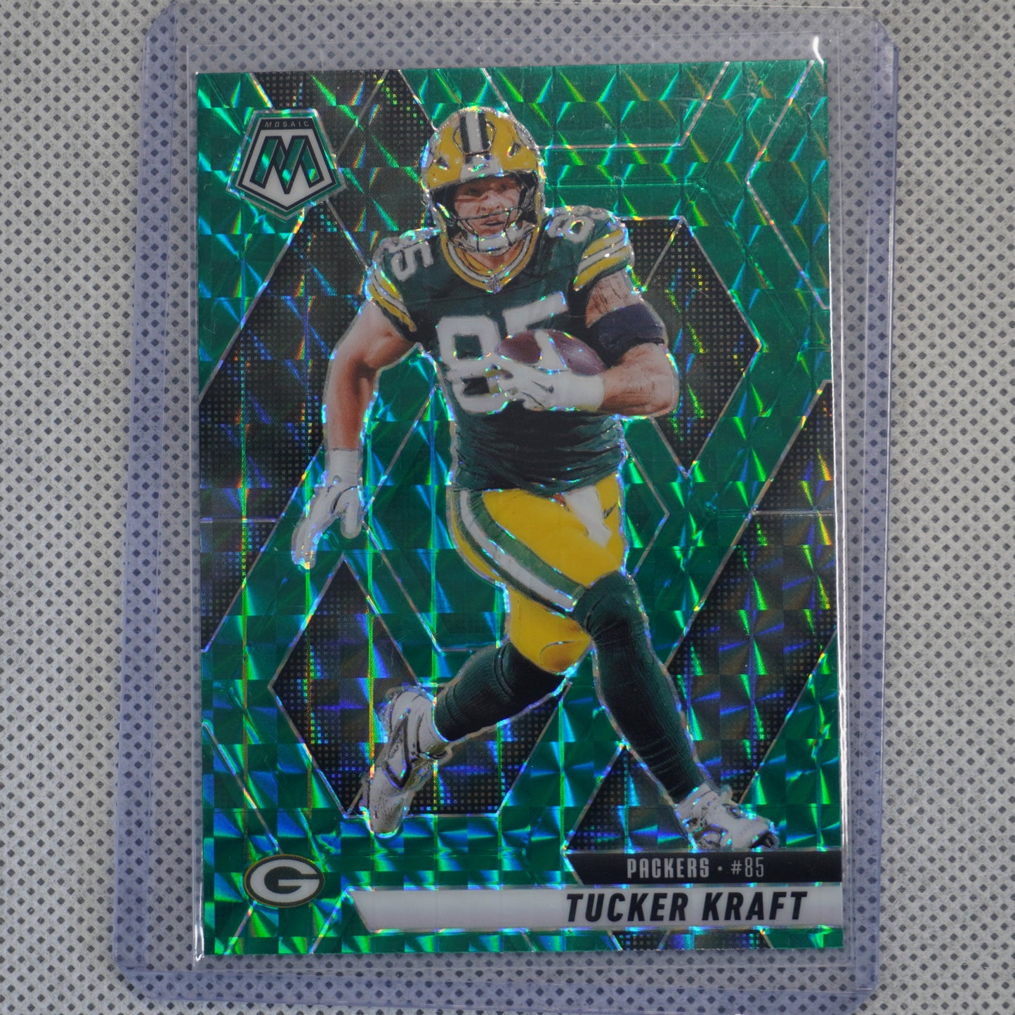 2025 Panini Mosaic #50 Tucker Kraft Mosaic Green Green Bay Packers