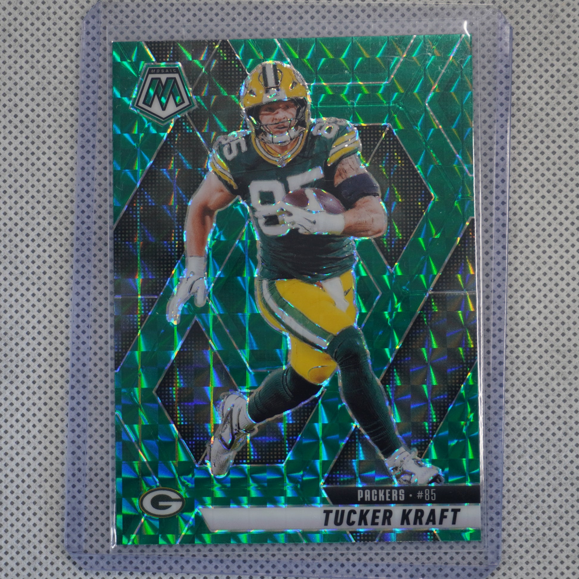2025 Panini Mosaic #50 Tucker Kraft Mosaic Green Green Bay Packers