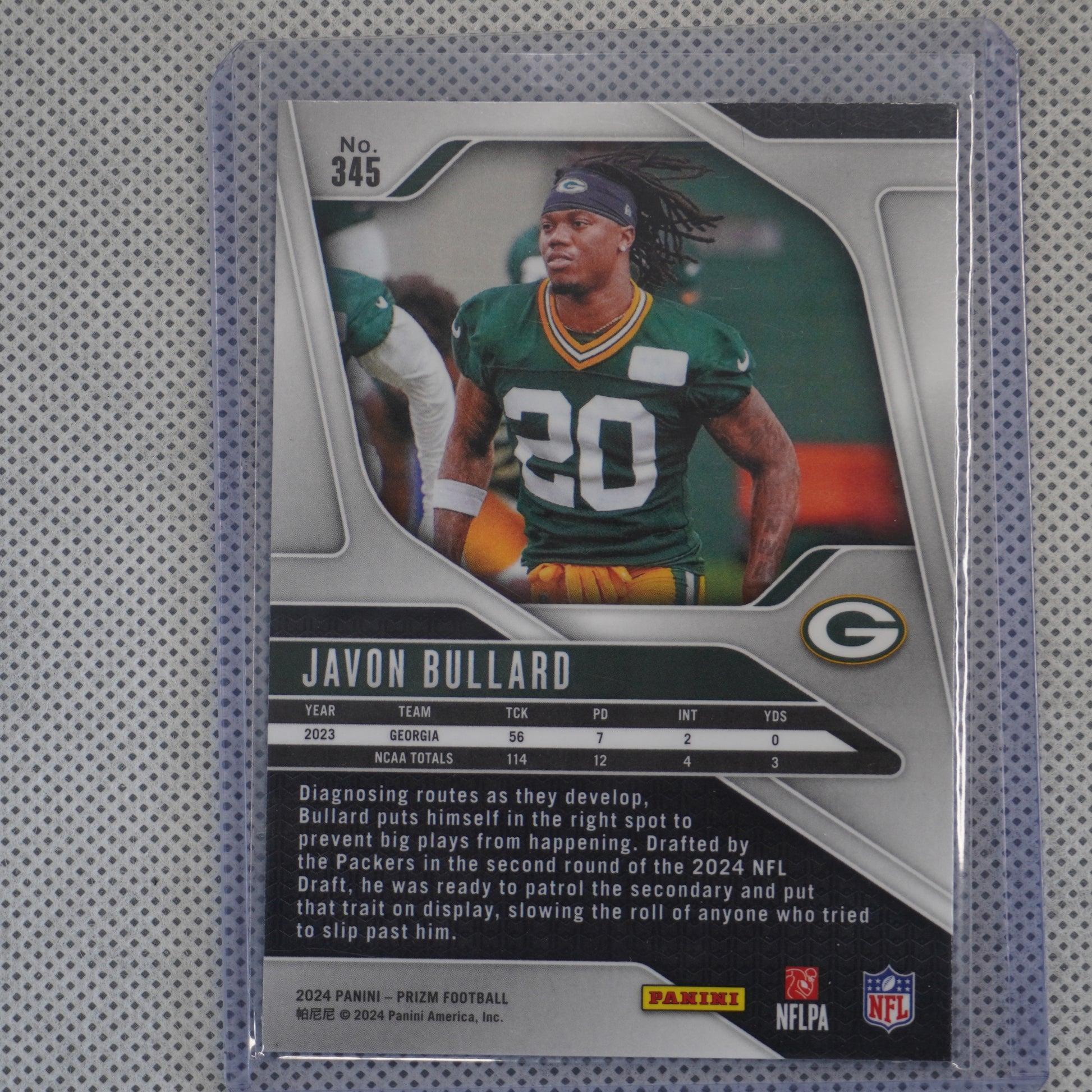 2024 Panini Prizm #345 Javon Bullard Green Bay Packers RC