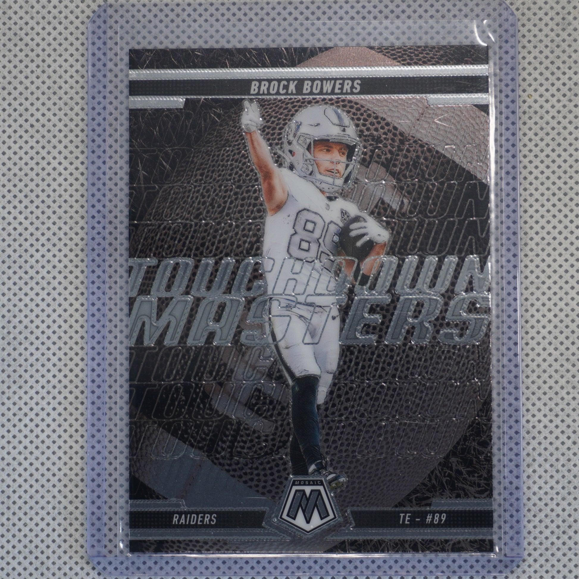 2025 Panini Mosaic #2 Brock Bowers Touchdown Masters Las Vegas Raiders