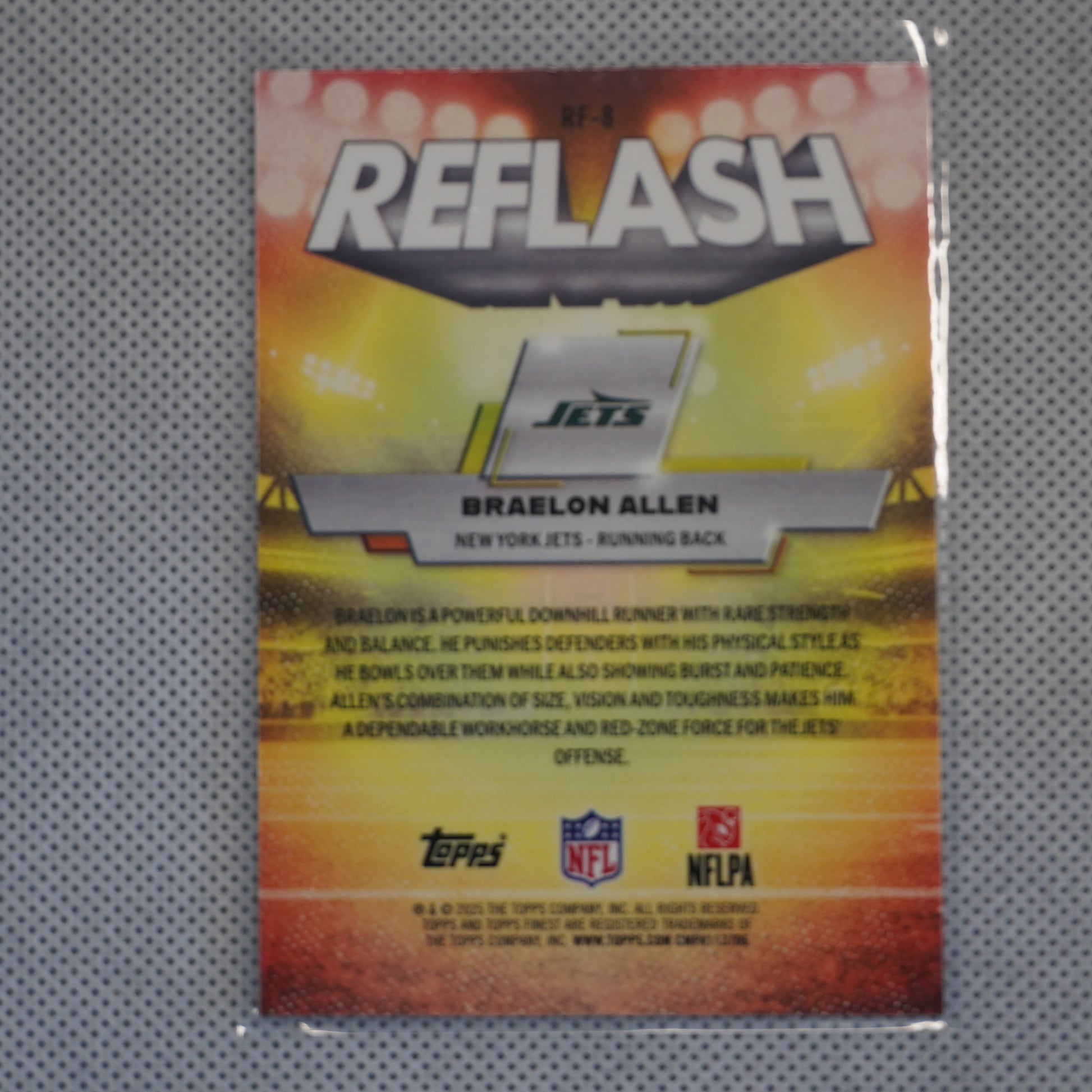 2025 Finest #RF-8 Braelon Allen Reflash New York Jets