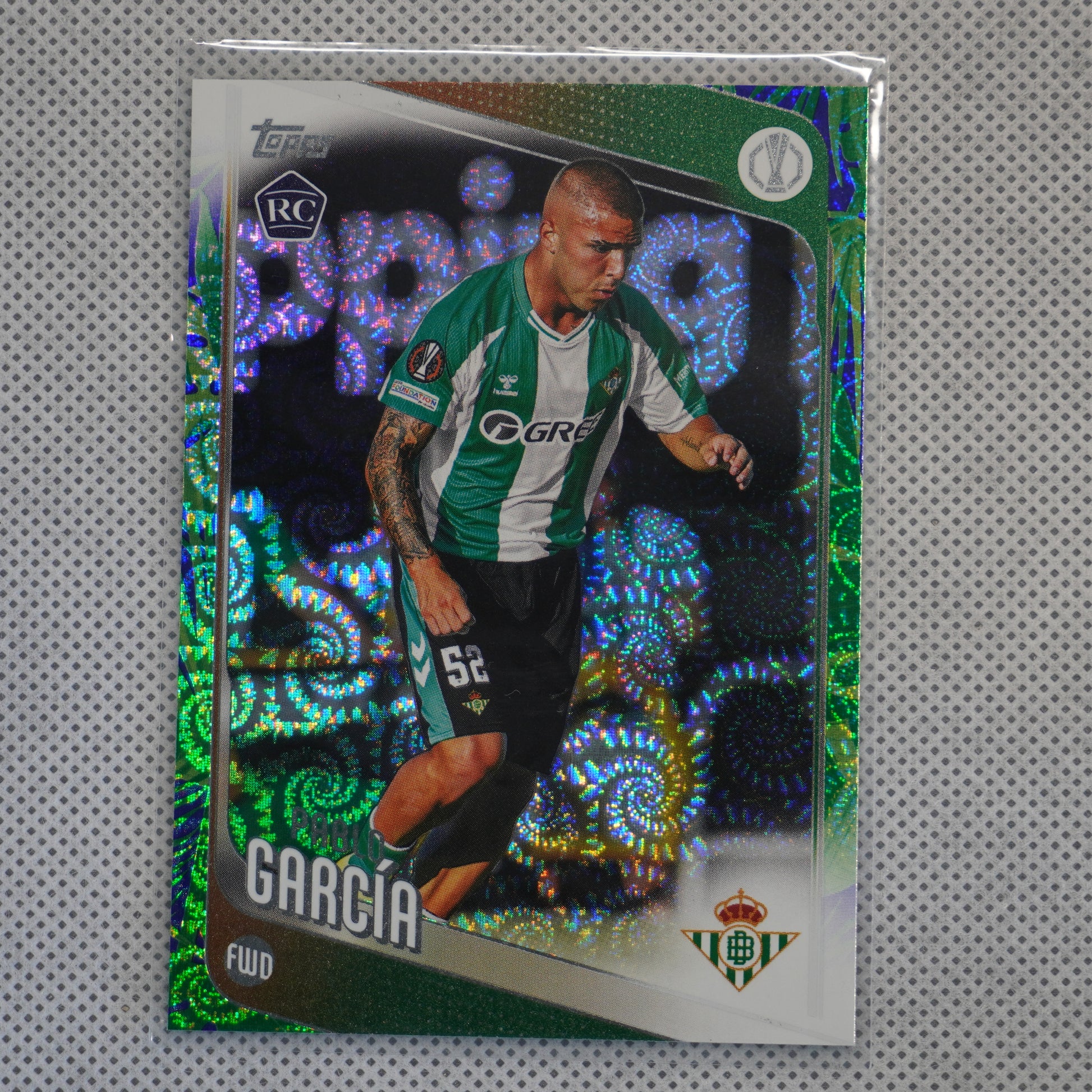 2025-26 Topps UEFA Club Competitions - Raindrops #174 Pablo García Carnaval Betis RC