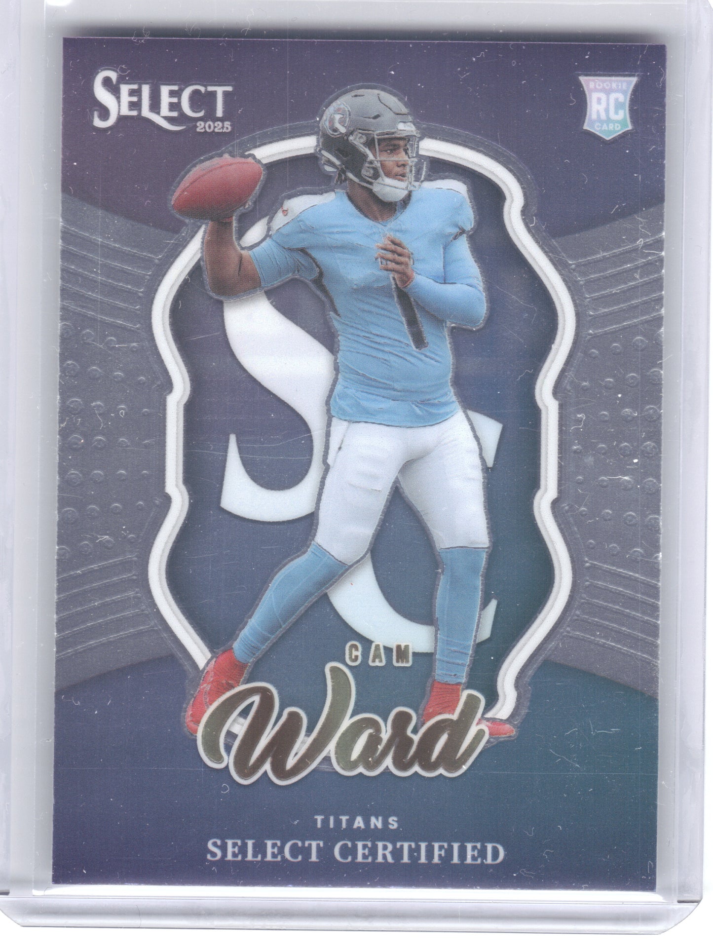 2025 Panini Select #2 Cam Ward Select Certified Rookies Tennessee Titans