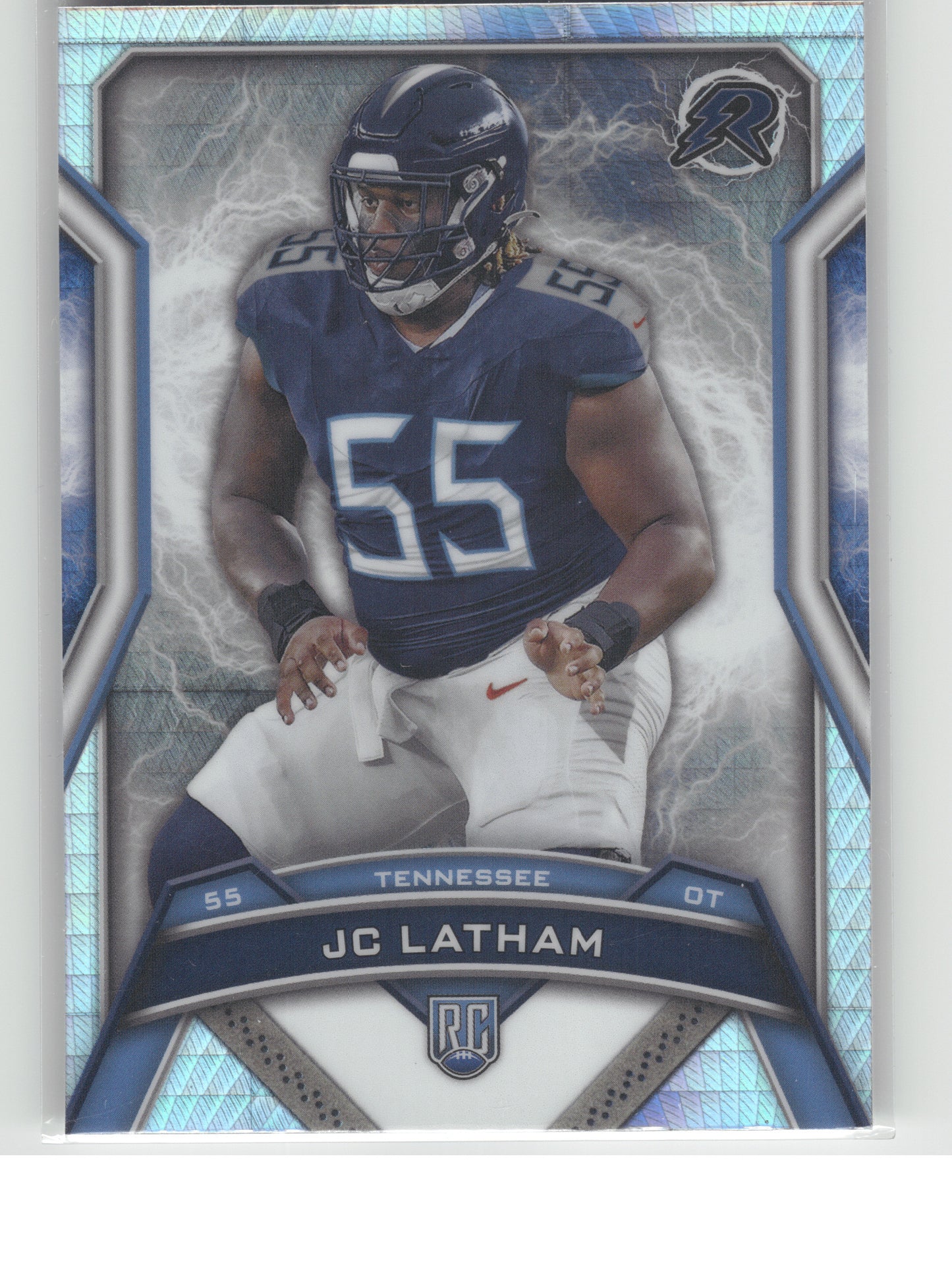 2024 Topps Resurgence #195 JC Latham Refractor Tennessee Titans RC
