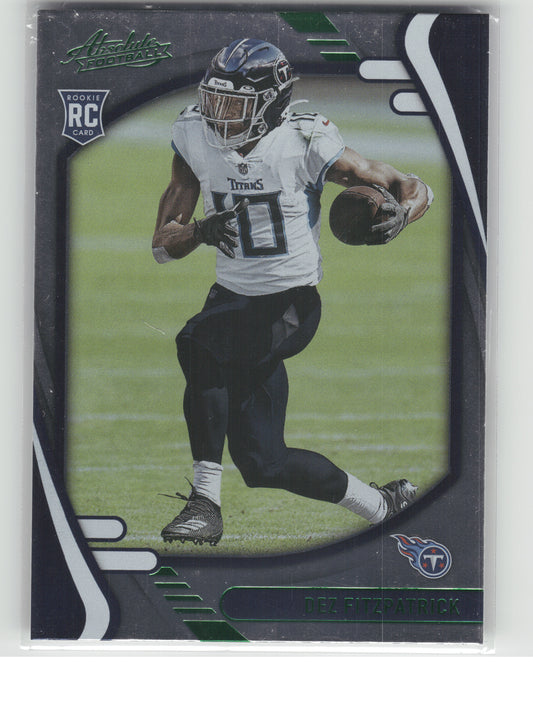 2021 Panini Absolute #130 Dez Fitzpatrick Green Tennessee Titans