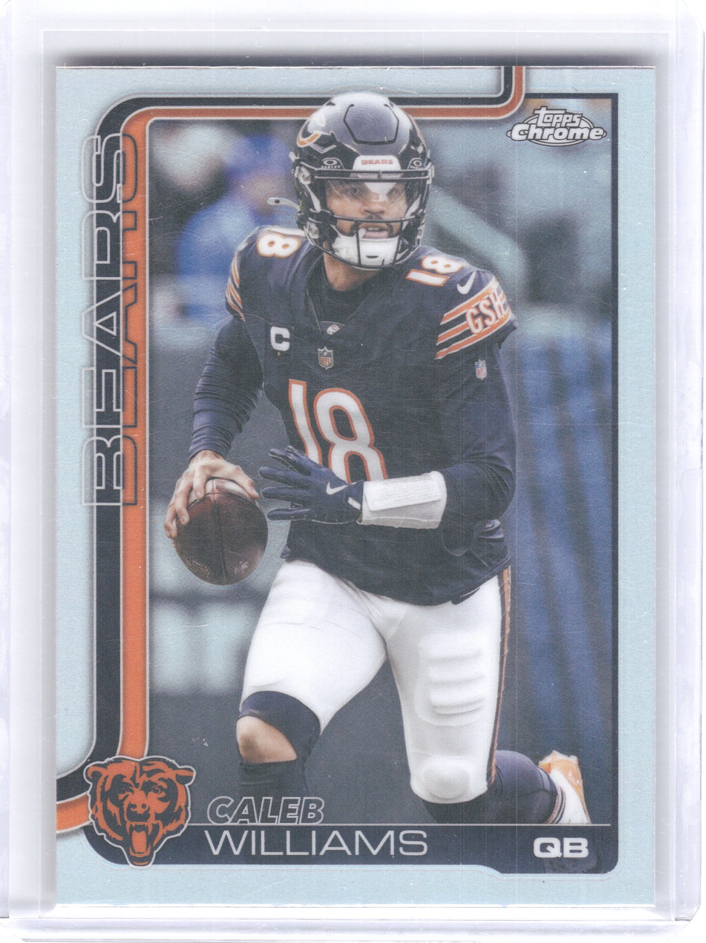 2025 Topps Chrome #52 Caleb Williams Refractor Chicago Bears