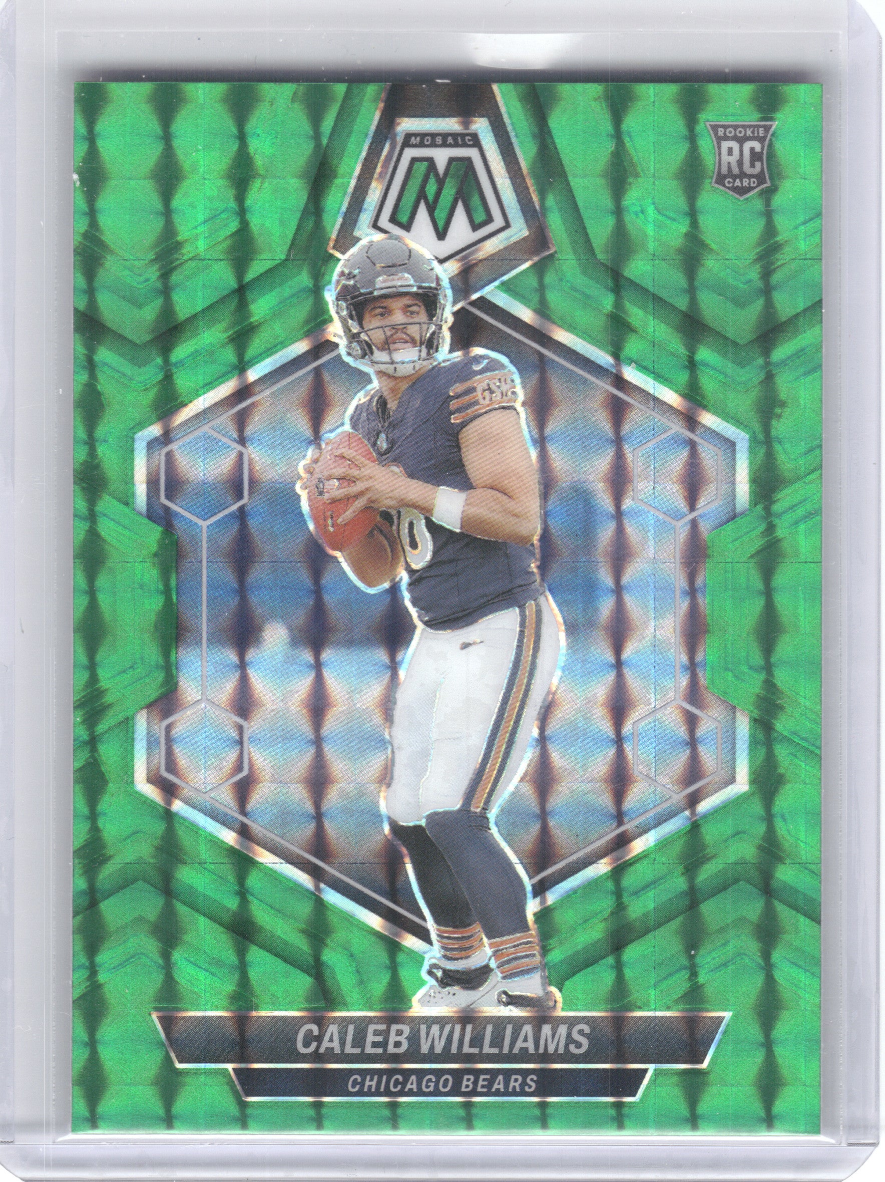 2024 Panini Mosaic #301 Caleb Williams Mosaic Green Chicago Bears
