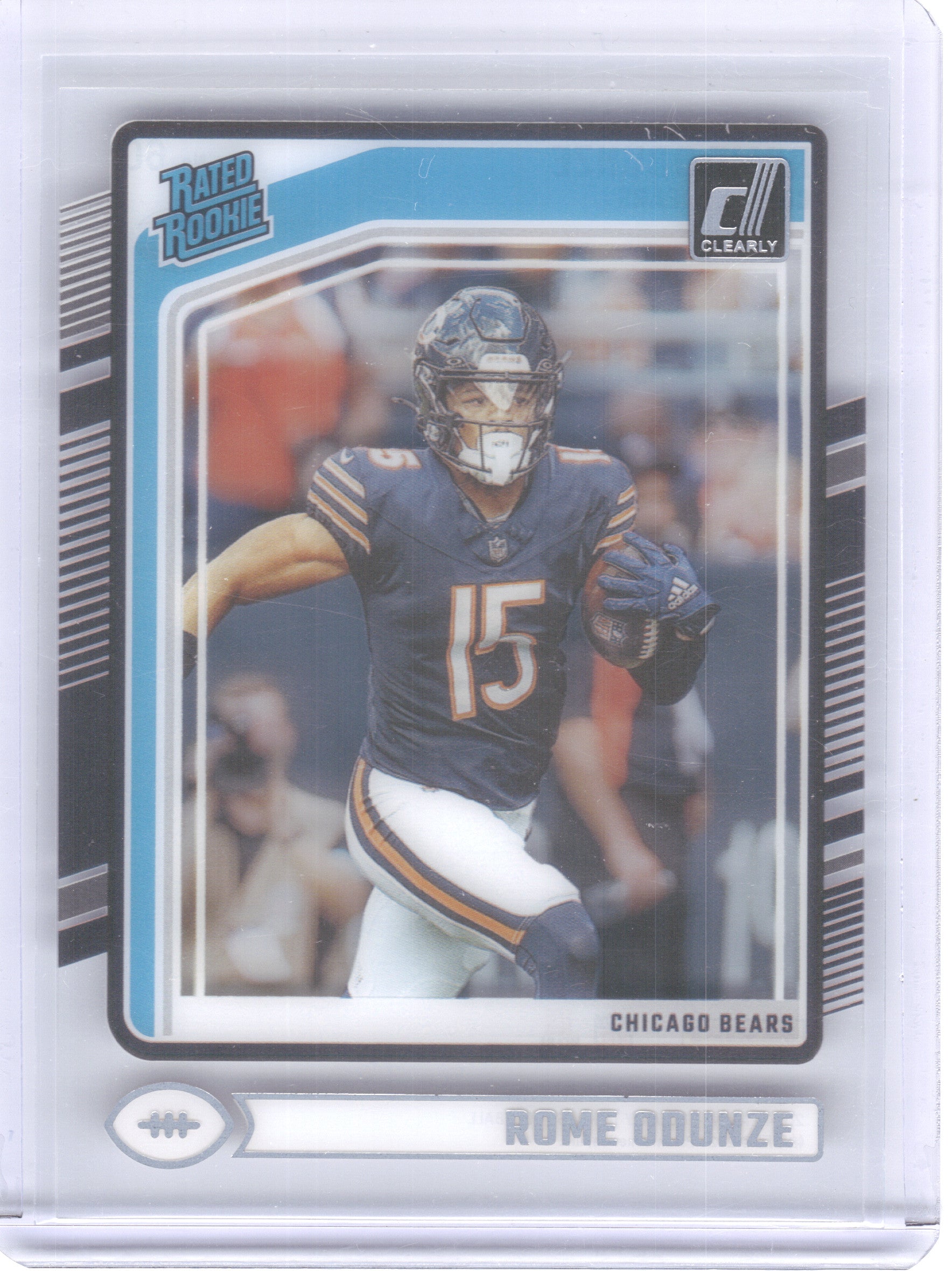 2024 Clearly Donruss #60 Rome Odunze Chicago Bears RC