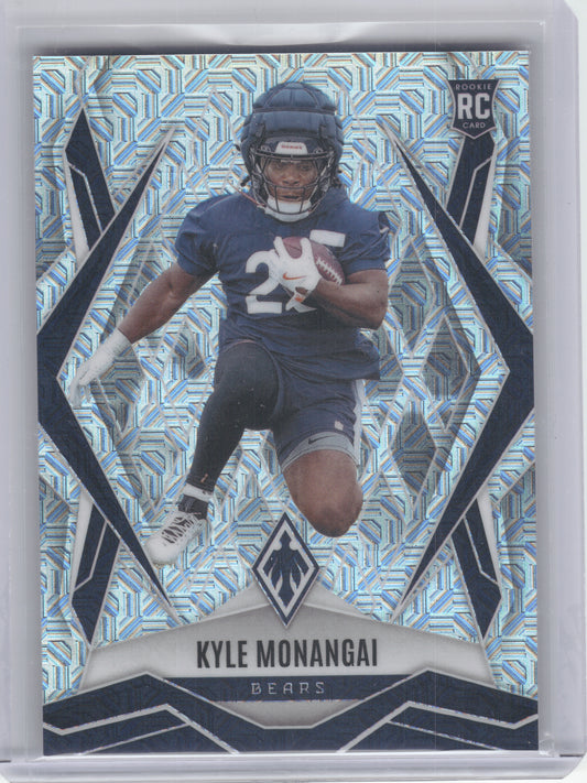 2025 Panini Phoenix #249 Kyle Monangai Silver Mojo Prizm Chicago Bears RC