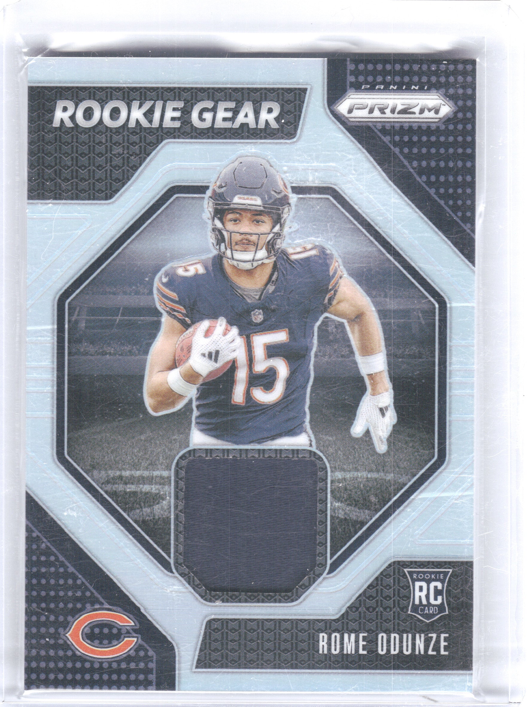 2024 Panini Prizm #RG-ROE Rome Odunze Rookie Gear Chicago Bears MEM