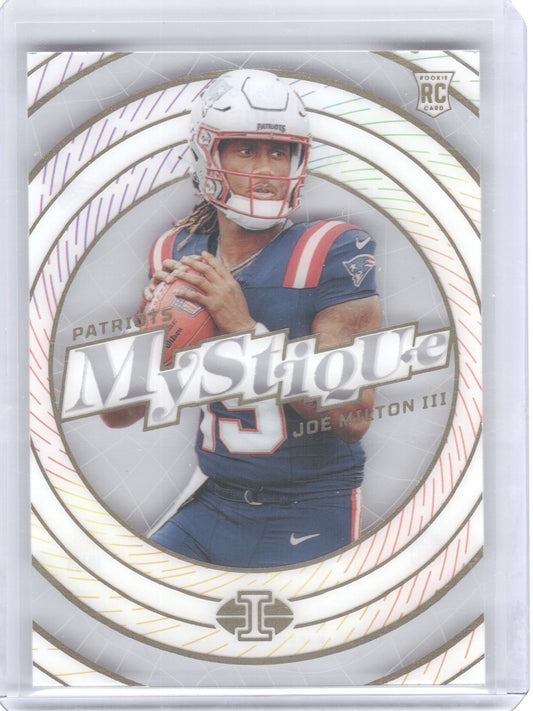 2024 Panini Illusions #10 Joe Milton III Mystique New England Patriots