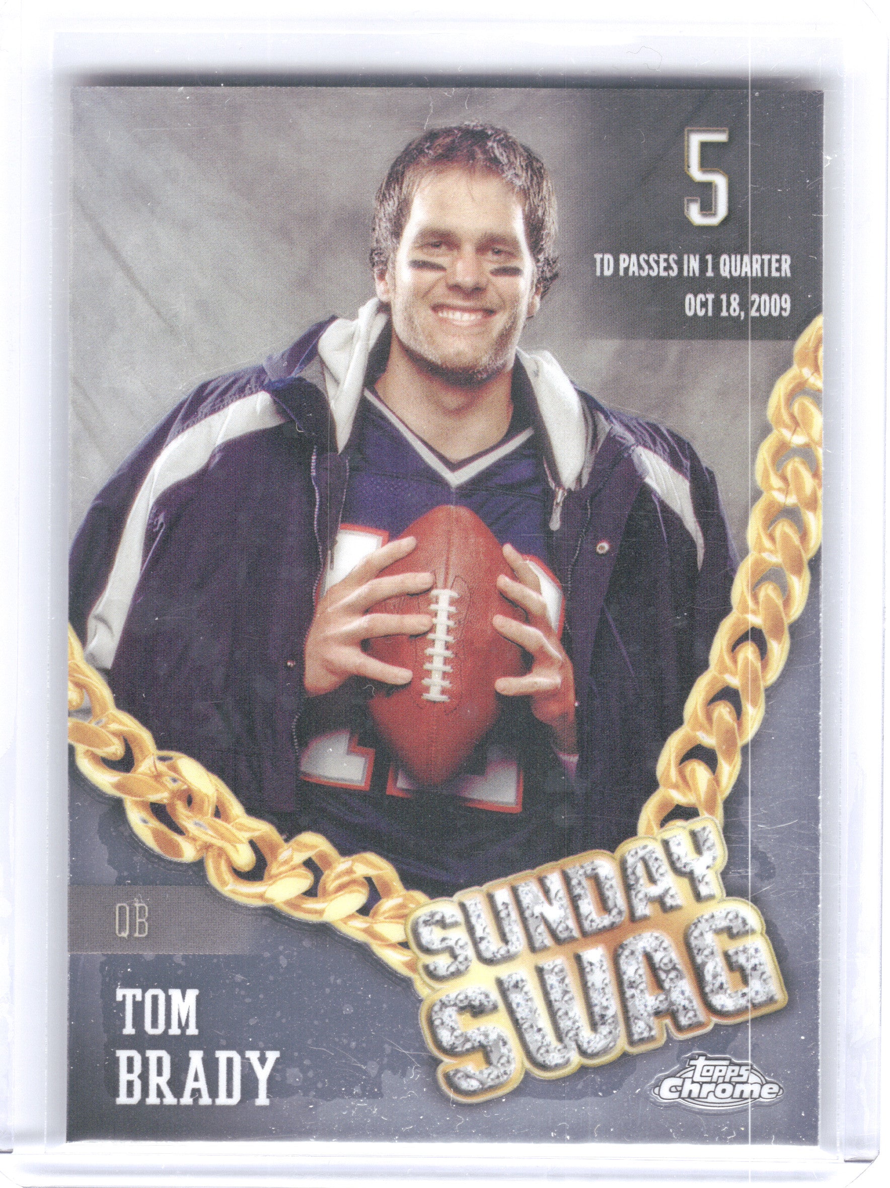 2024 Topps Chrome #SS-1 Tom Brady Sunday Swag New England Patriots