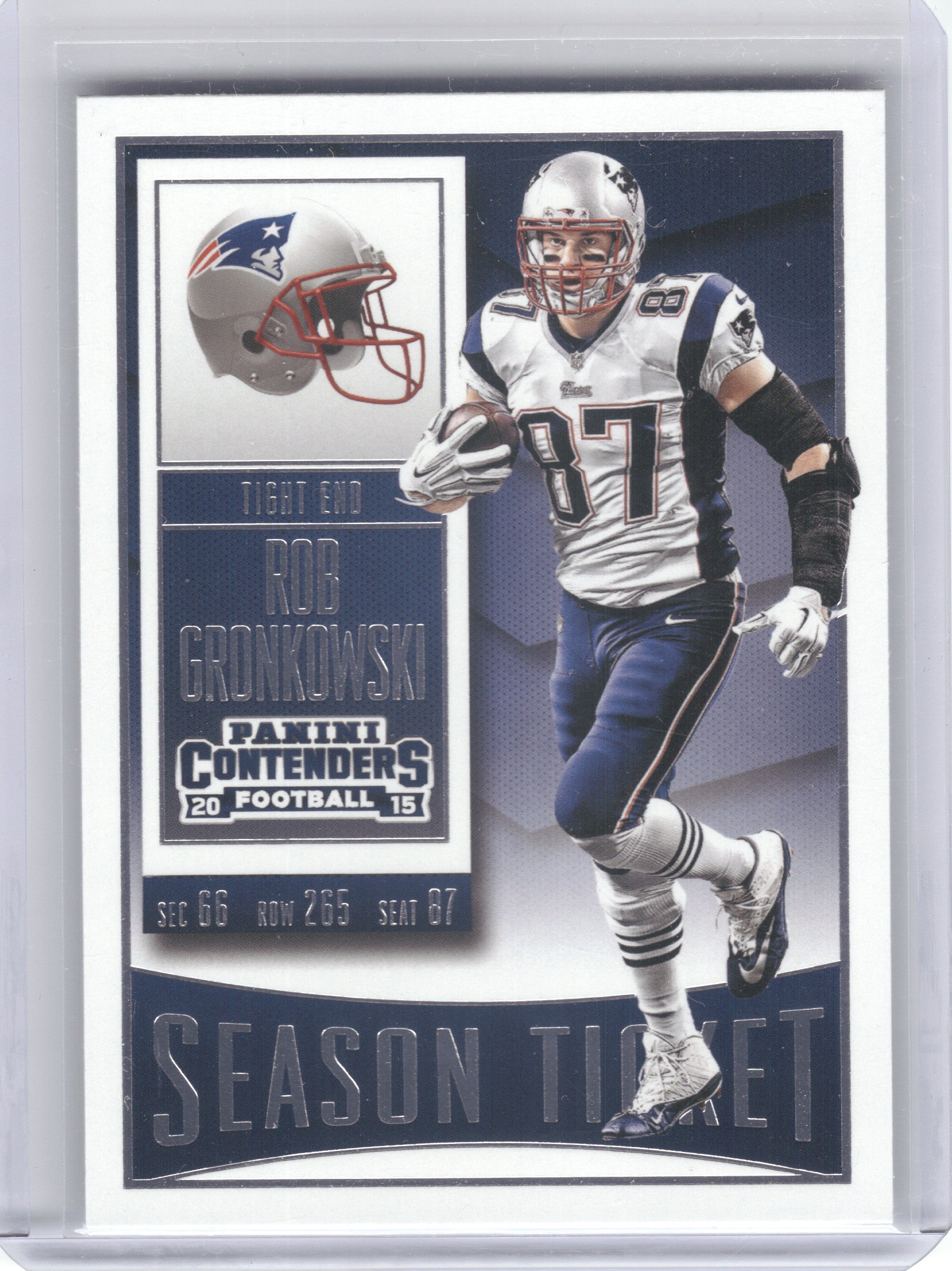 2015 Panini Contenders #81 Rob Gronkowski New England Patriots