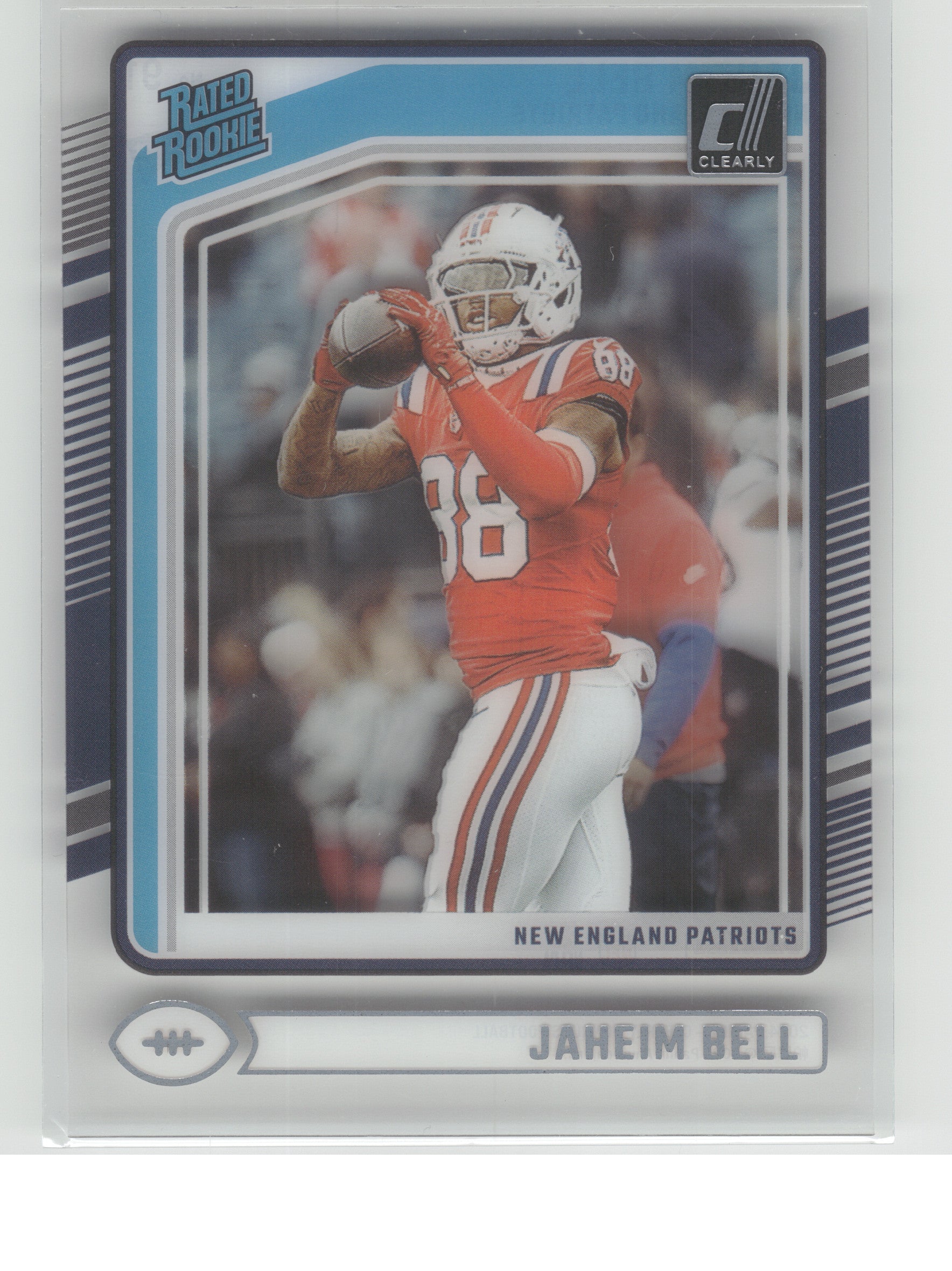 2024 Clearly Donruss #91 Jaheim Bell New England Patriots RC