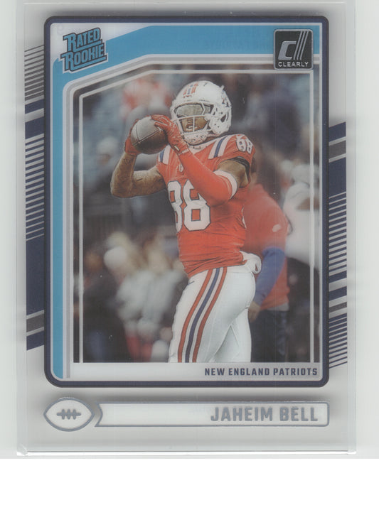 2024 Clearly Donruss #91 Jaheim Bell New England Patriots RC