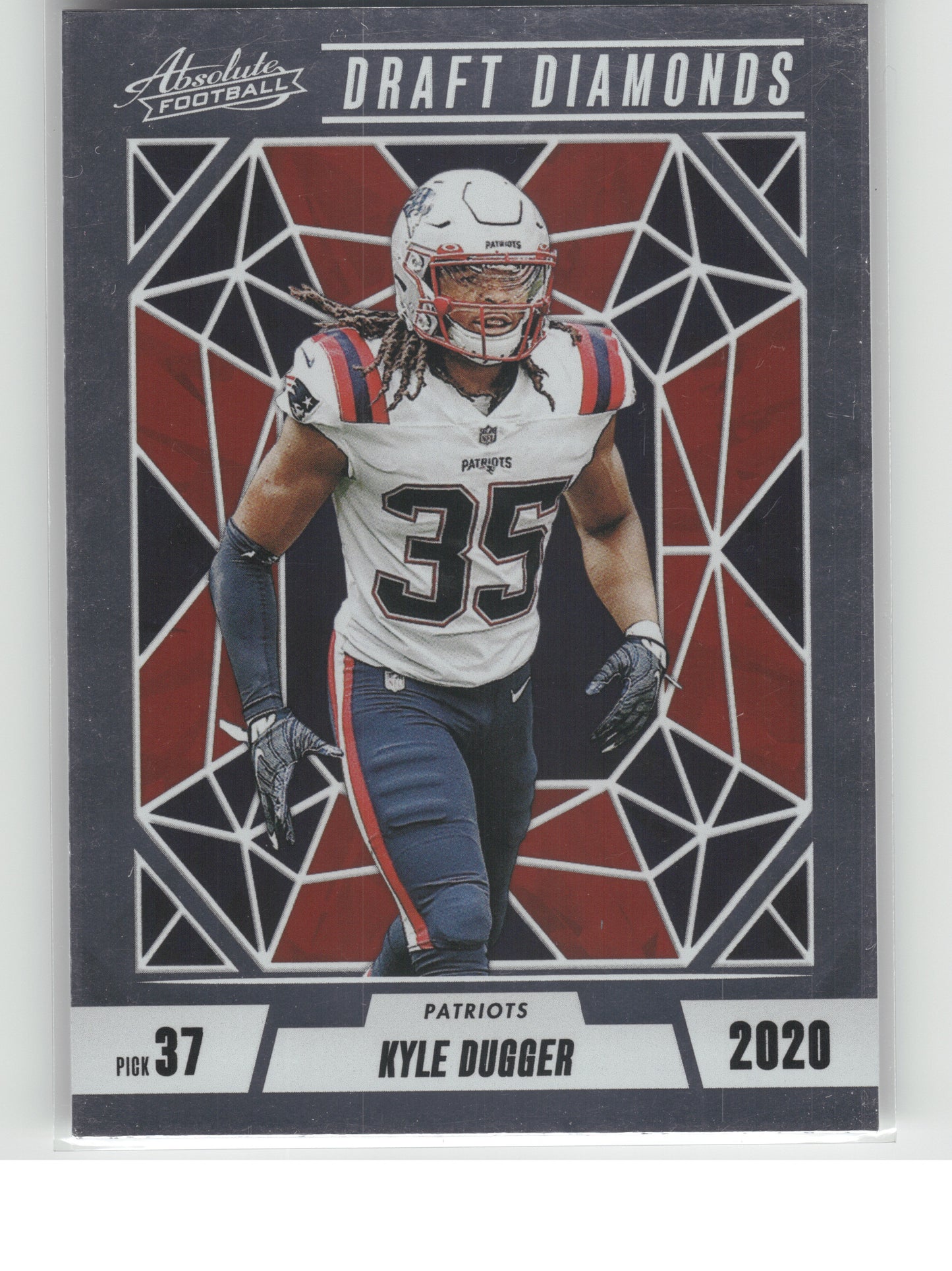 2024 Panini Absolute #DD-KDR Kyle Dugger Draft Diamonds New England Patriots