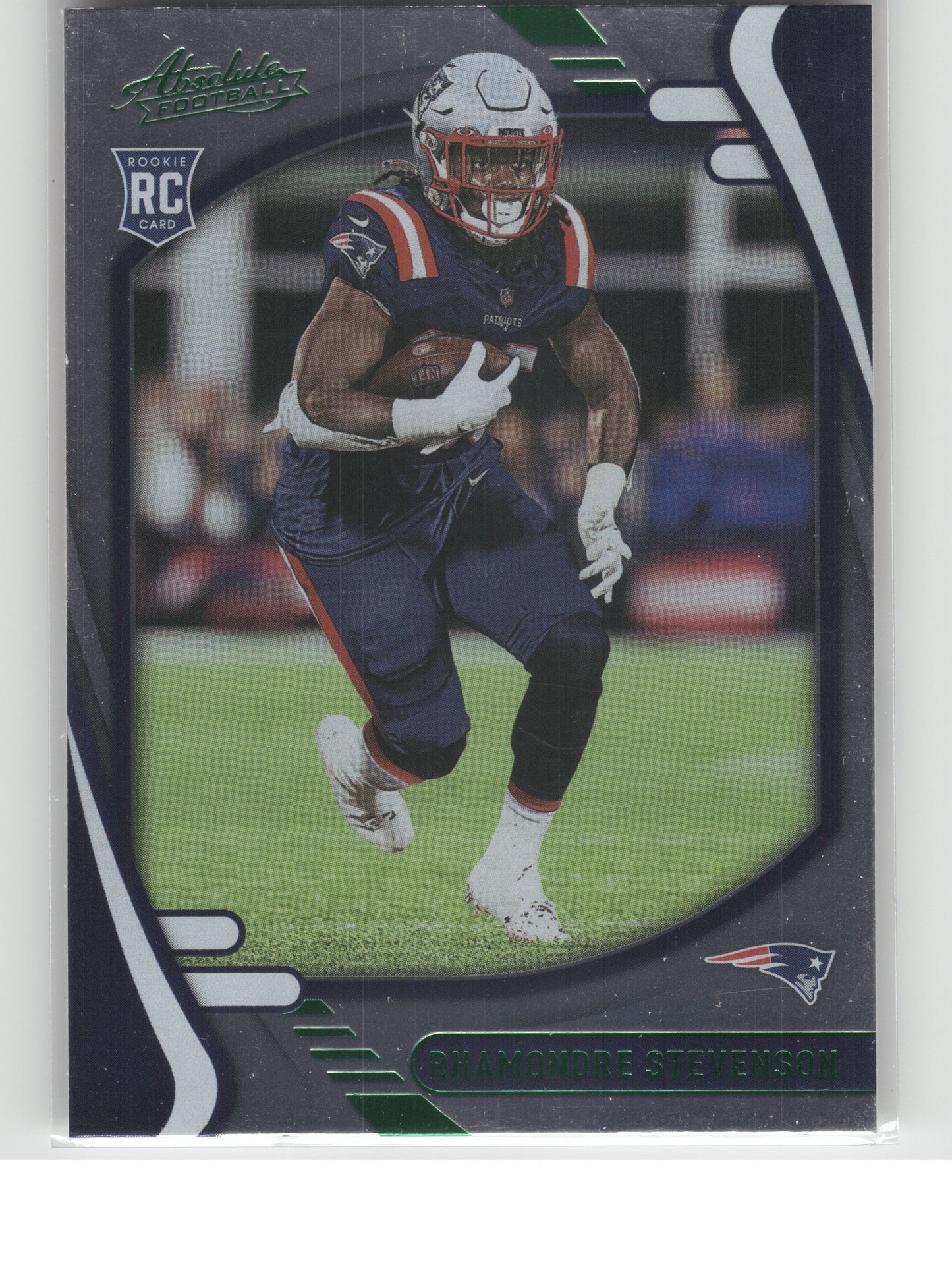 2021 Panini Absolute #133 Rhamondre Stevenson Green New England Patriots