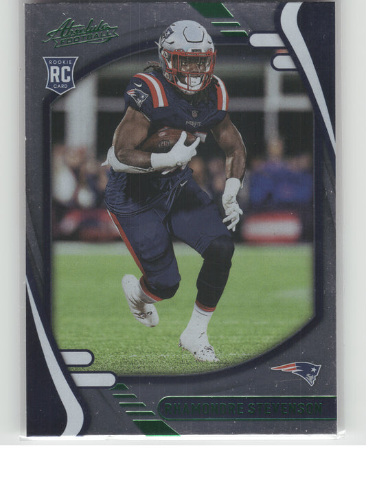 2021 Panini Absolute #133 Rhamondre Stevenson Green New England Patriots