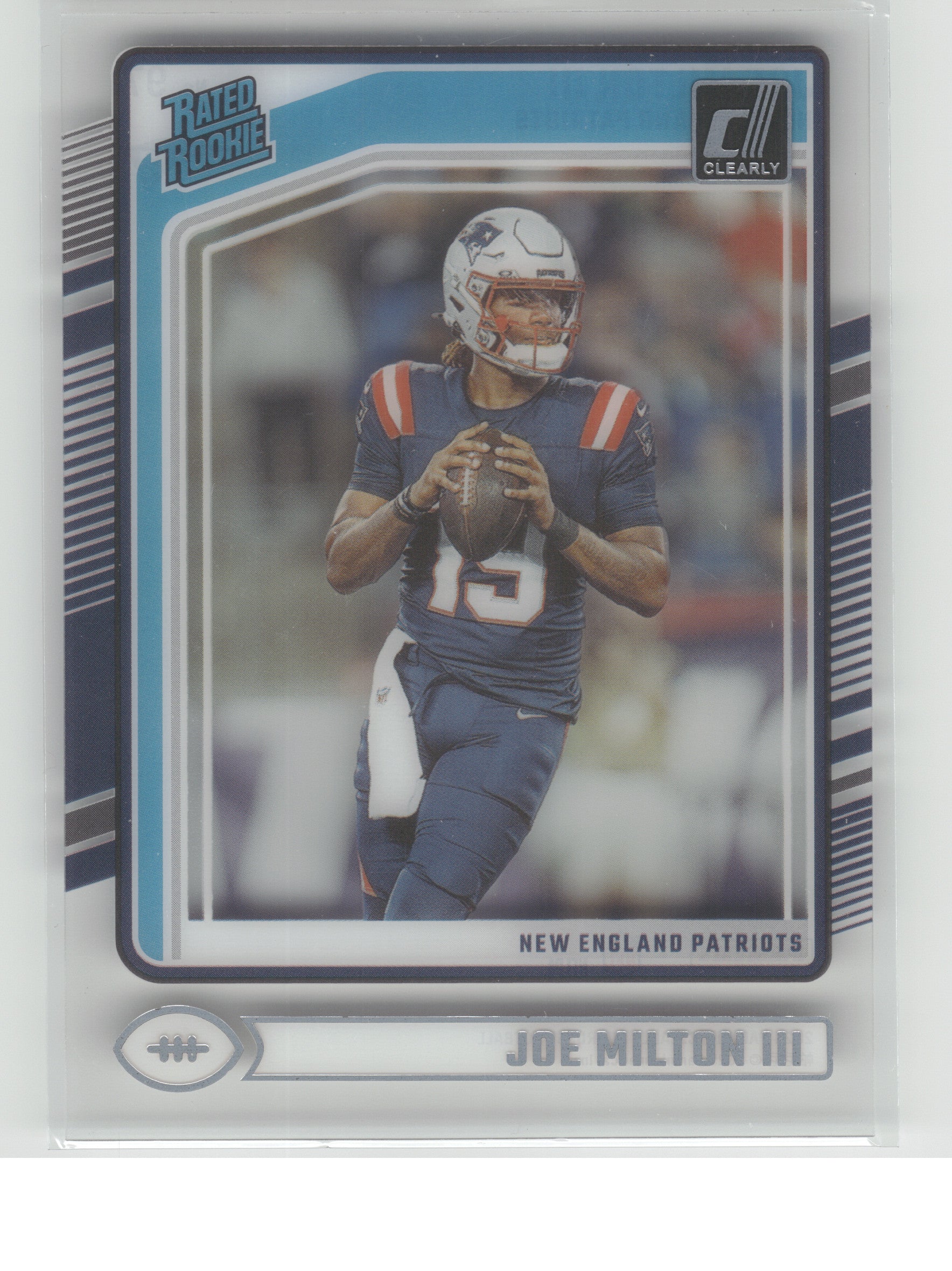 2024 Clearly Donruss #97 Joe Milton III New England Patriots RC