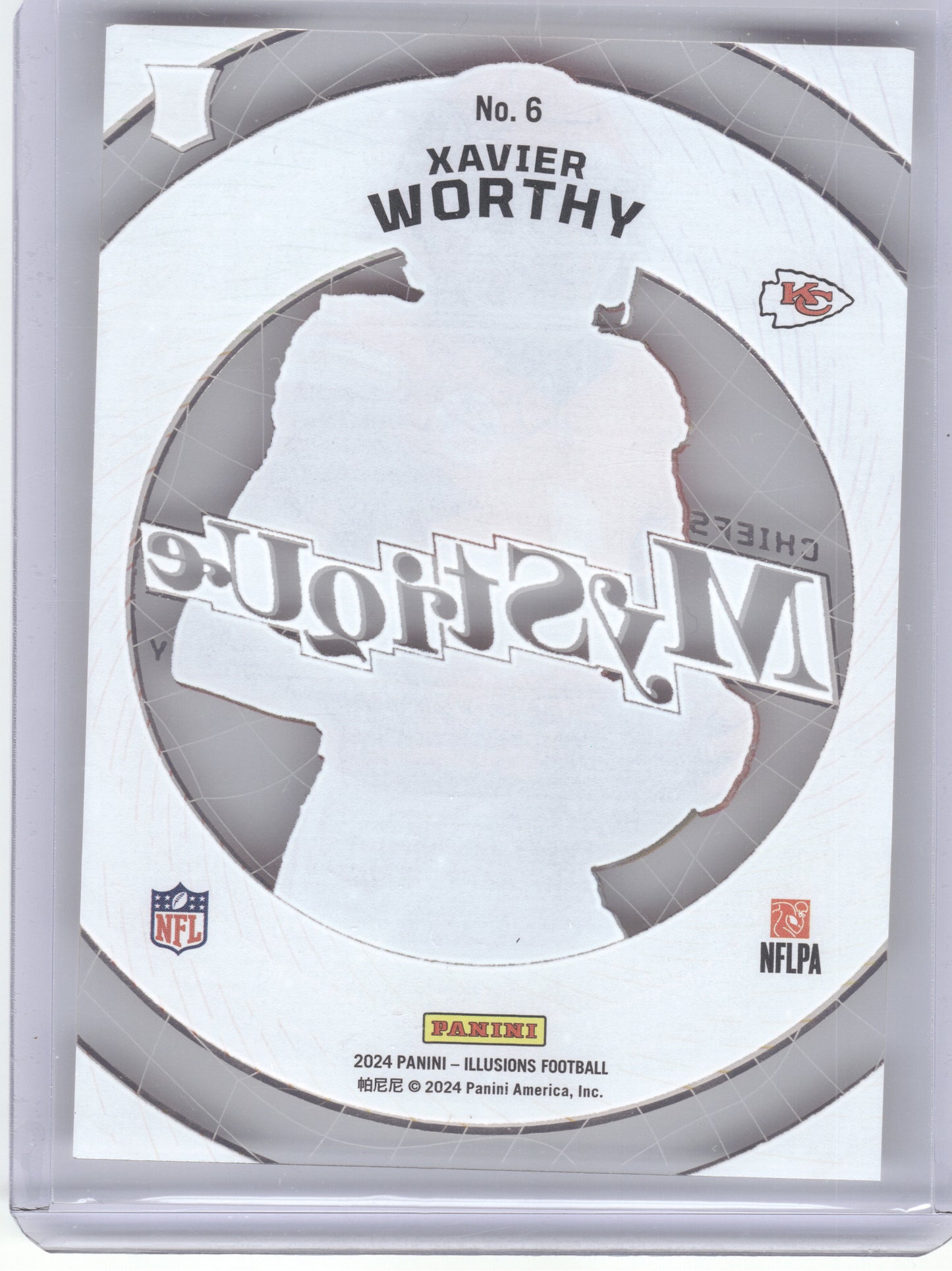 2024 Panini Illusions #6 Xavier Worthy Mystique Kansas City Chiefs