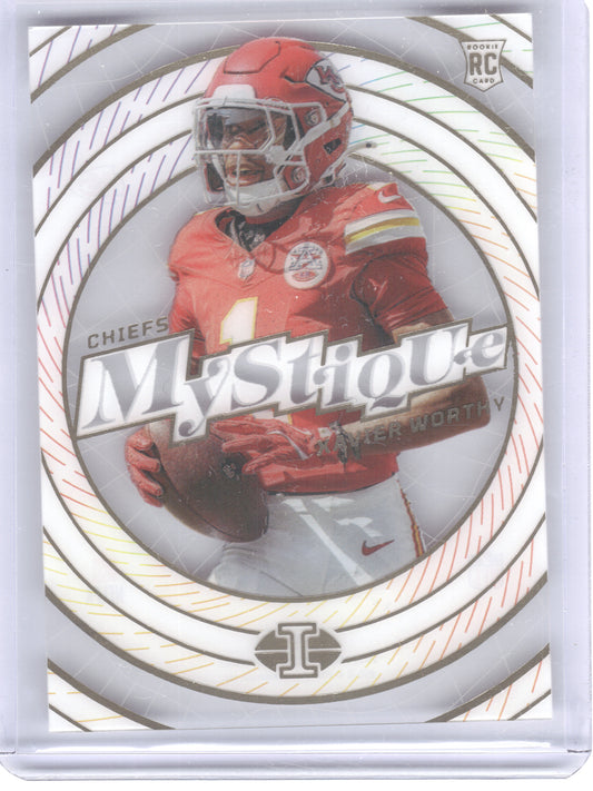 2024 Panini Illusions #6 Xavier Worthy Mystique Kansas City Chiefs