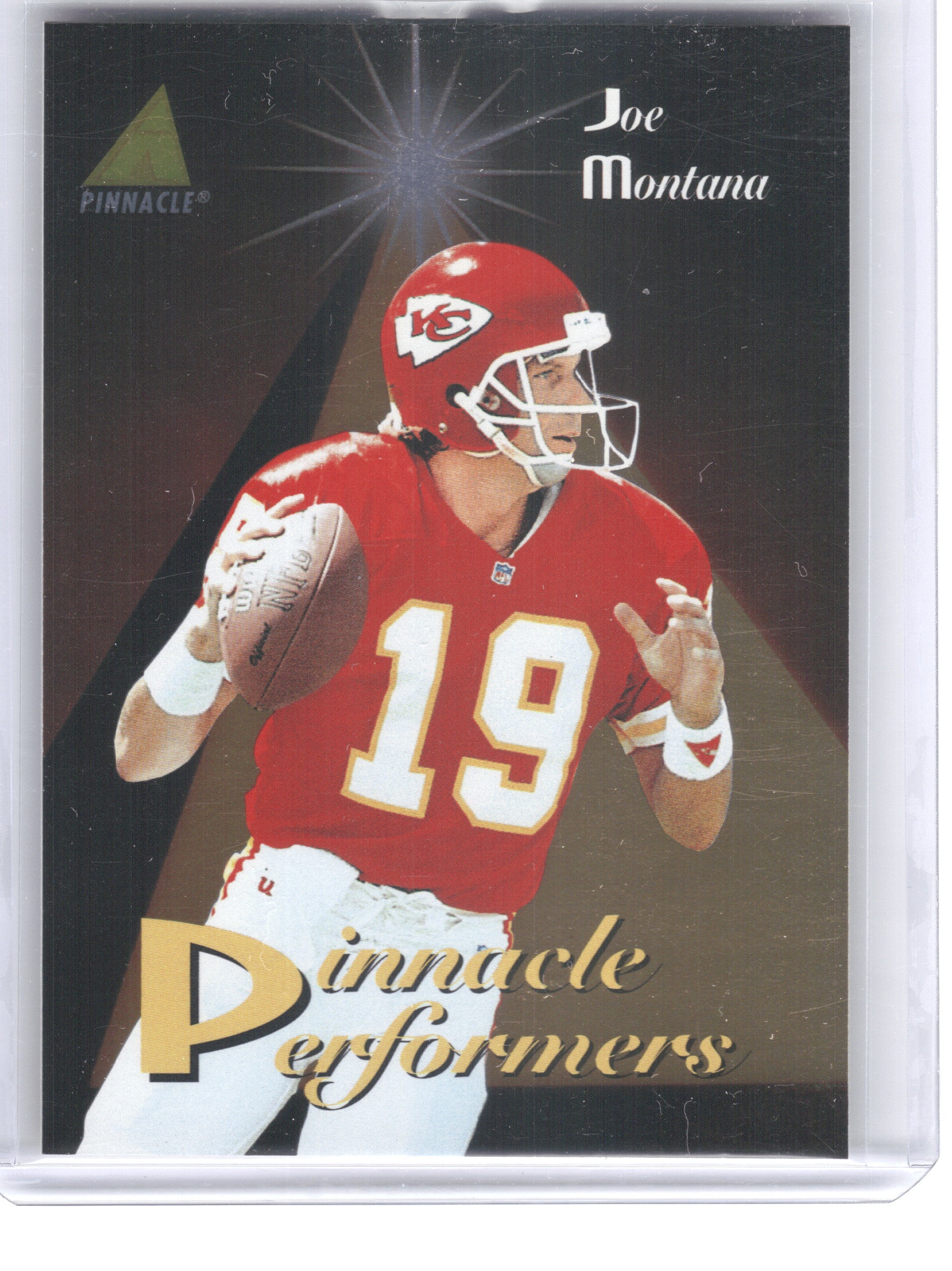 1994 Pinnacle #PP11 Joe Montana Pinnacle Performers Kansas City Chiefs