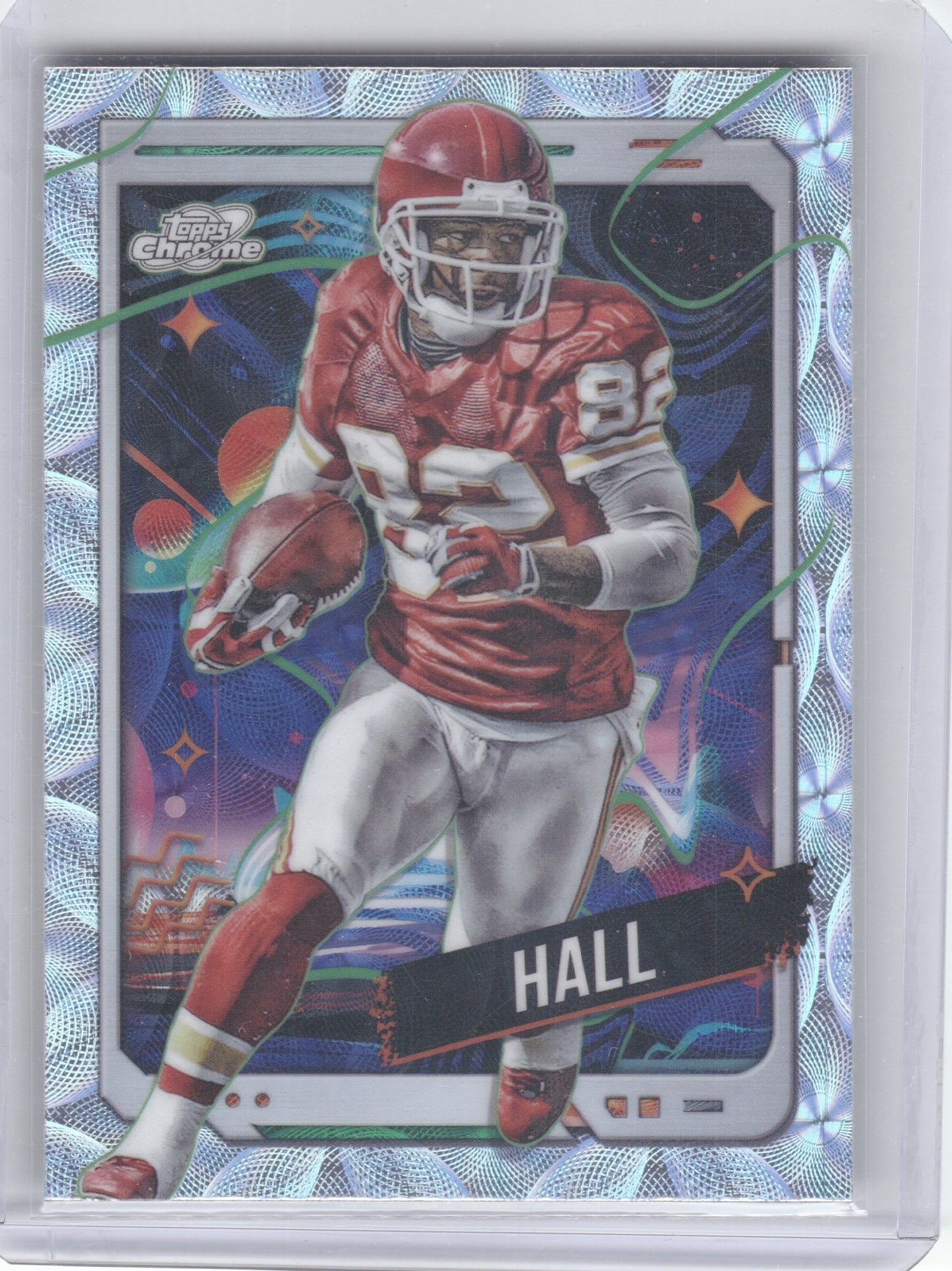 2024 Topps Chrome Cosmic #47 Dante Hall Nucleus Refractors Kansas City Chiefs