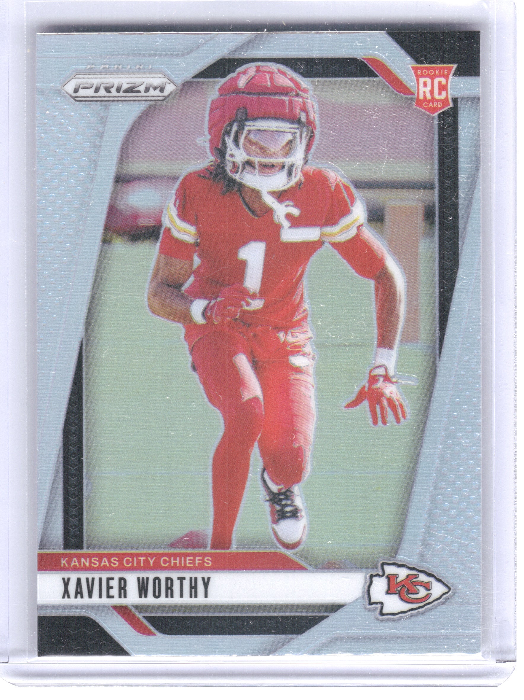 2024 Panini Prizm #399 Xavier Worthy Silver Kansas City Chiefs RC