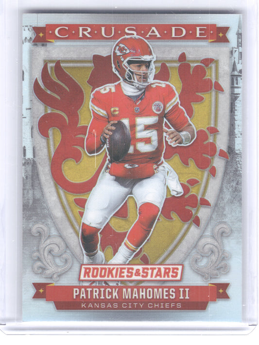 2025 Panini Rookies & Stars #1 Patrick Mahomes II Crusade Silver Kansas City Chiefs