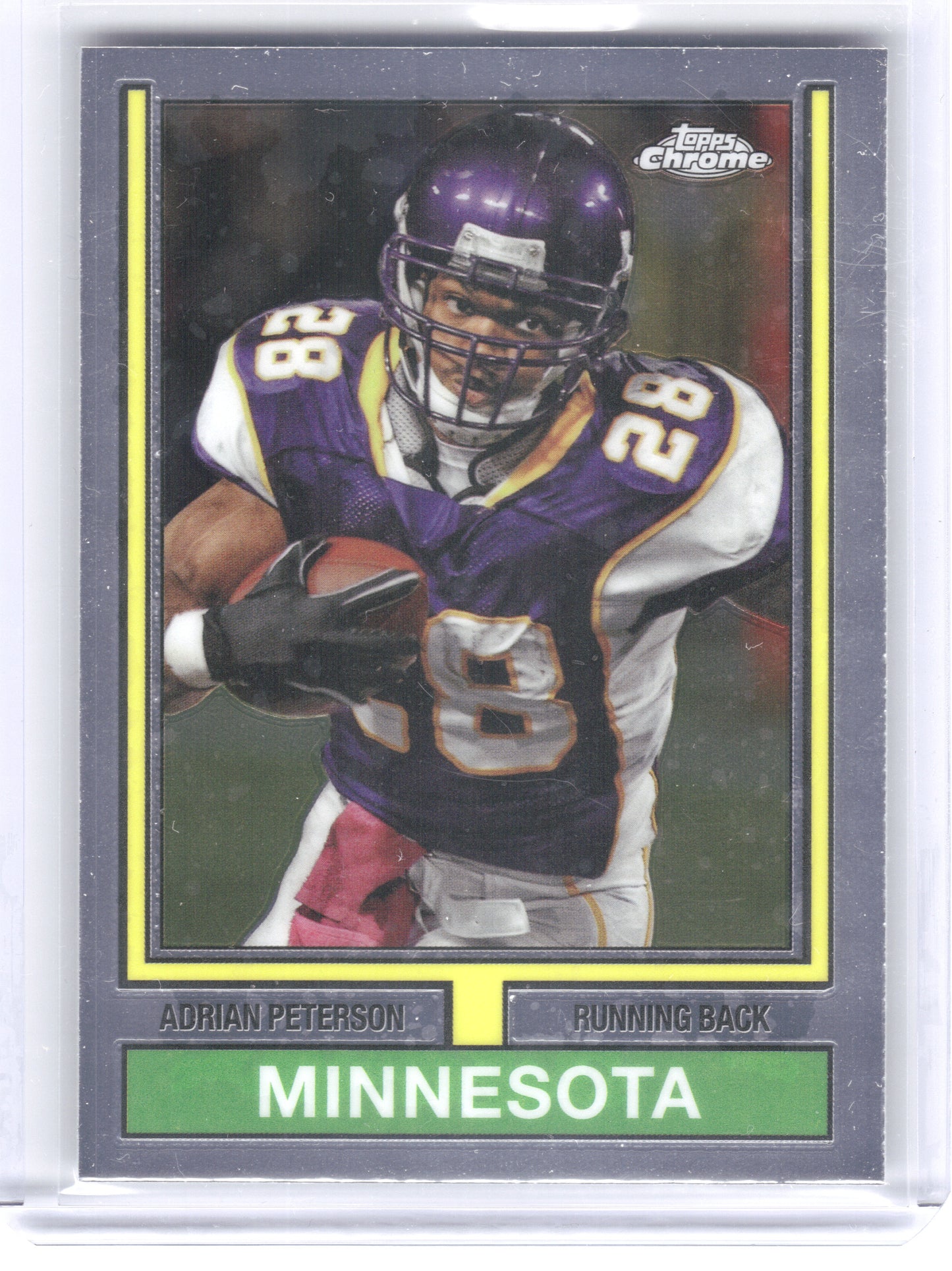 2024 Topps Chrome #74TF-20 Adrian Peterson 1974 Topps Football Minnesota Vikings