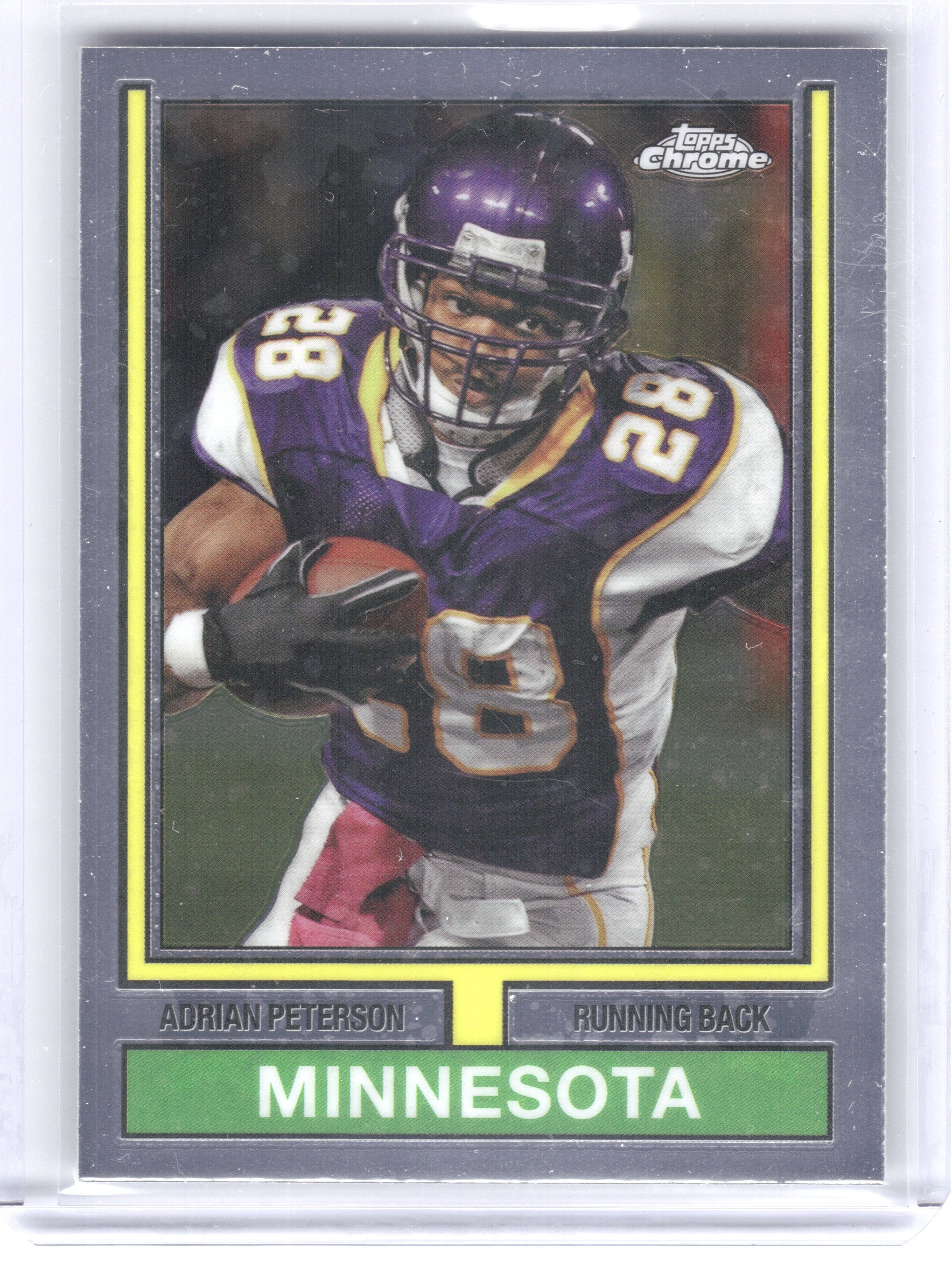 2024 Topps Chrome #74TF-20 Adrian Peterson 1974 Topps Football Minnesota Vikings