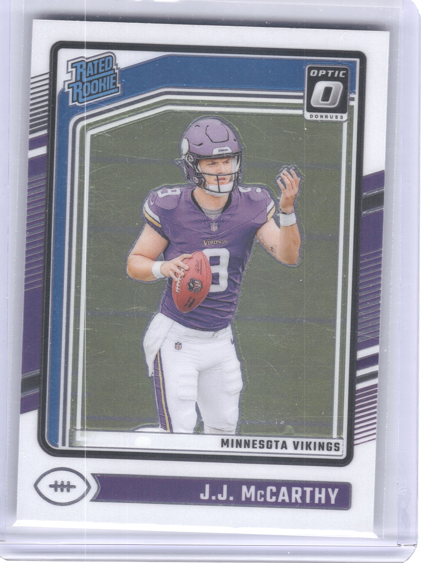 2024 Donruss Optic #235 J.J. McCarthy Minnesota Vikings RC