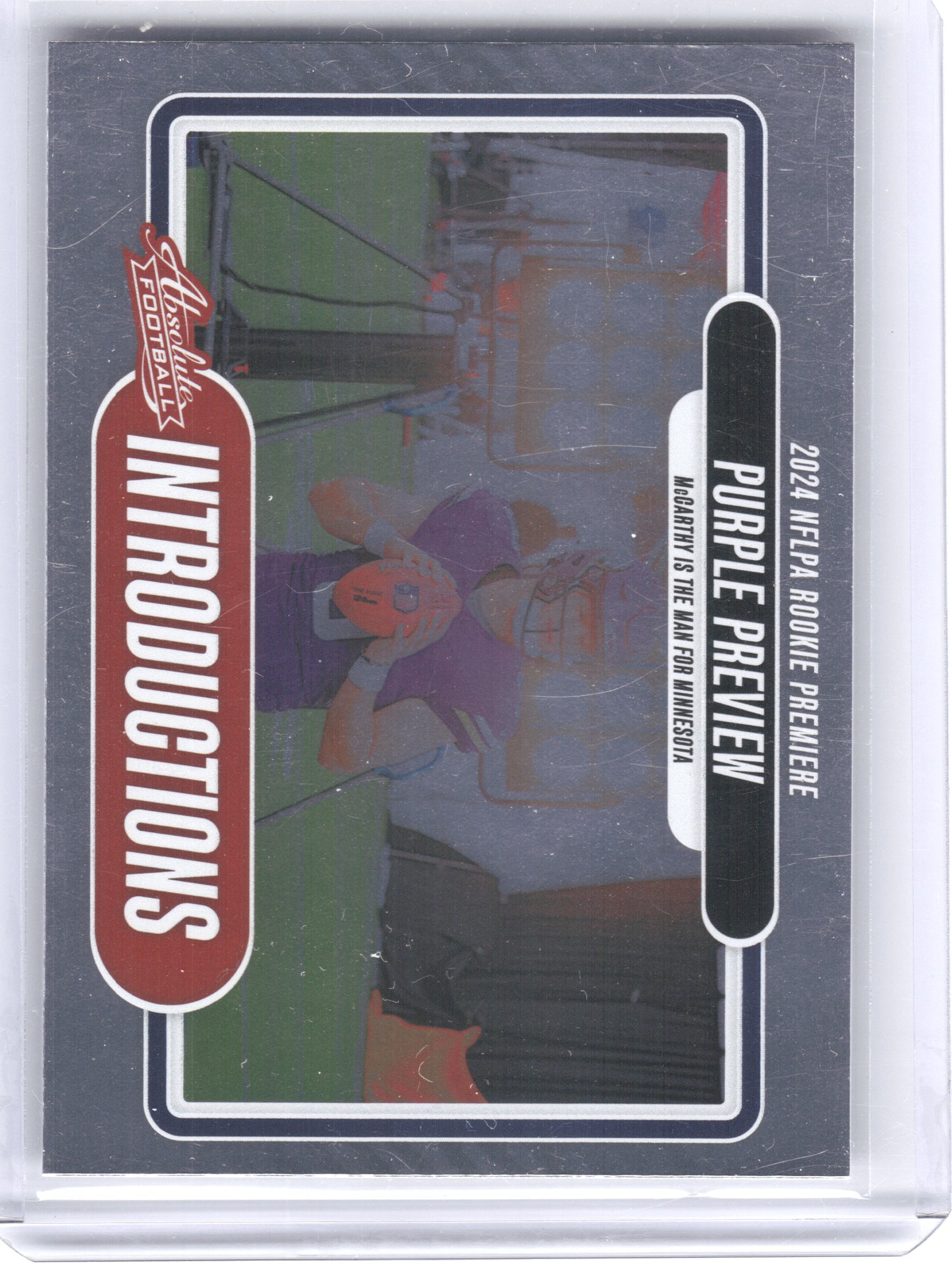 2024 Panini Absolute #I-JMY J.J. McCarthy Introductions Minnesota Vikings
