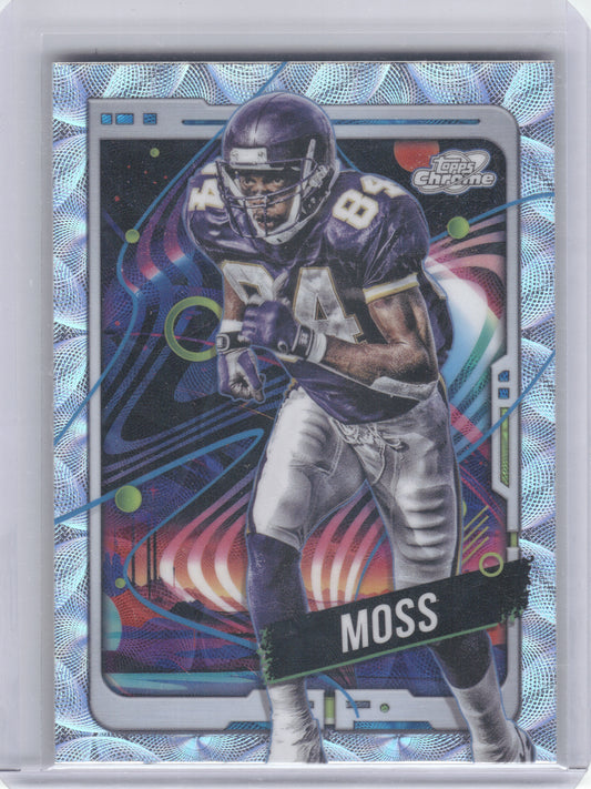 2024 Topps Chrome Cosmic #58 Randy Moss Nucleus Refractors Minnesota Vikings