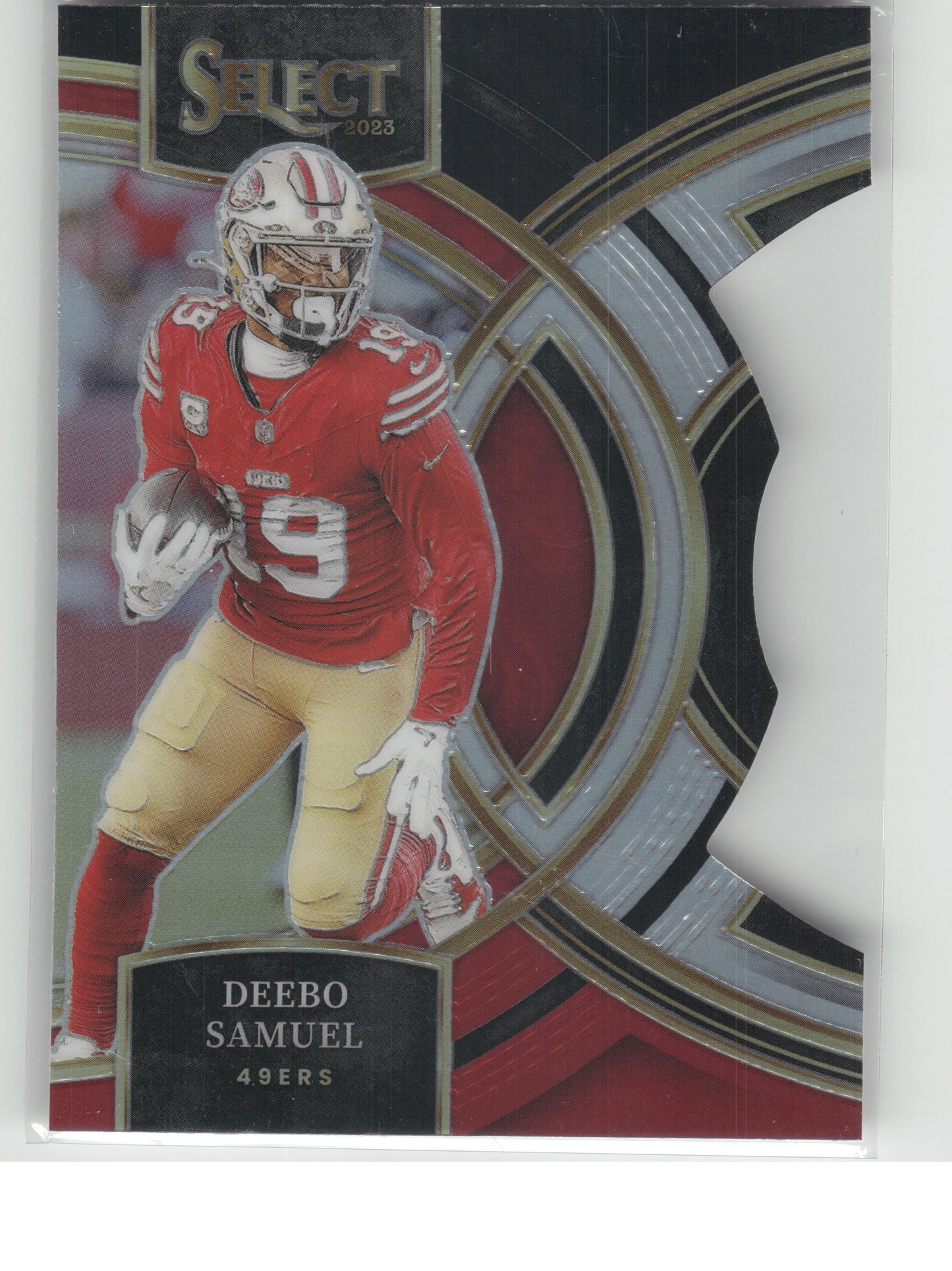 2023 Panini Select #193 Deebo Samuel Black and Red Prizms Die Cuts San Francisco 49ers