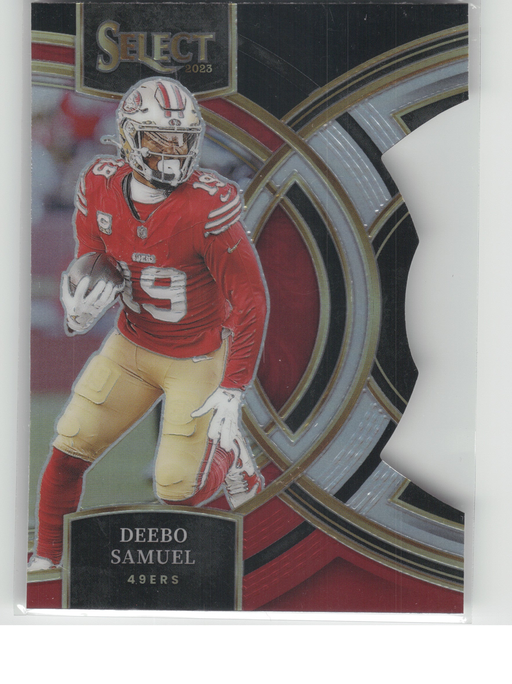 2023 Panini Select #193 Deebo Samuel Black and Red Prizms Die Cuts San Francisco 49ers